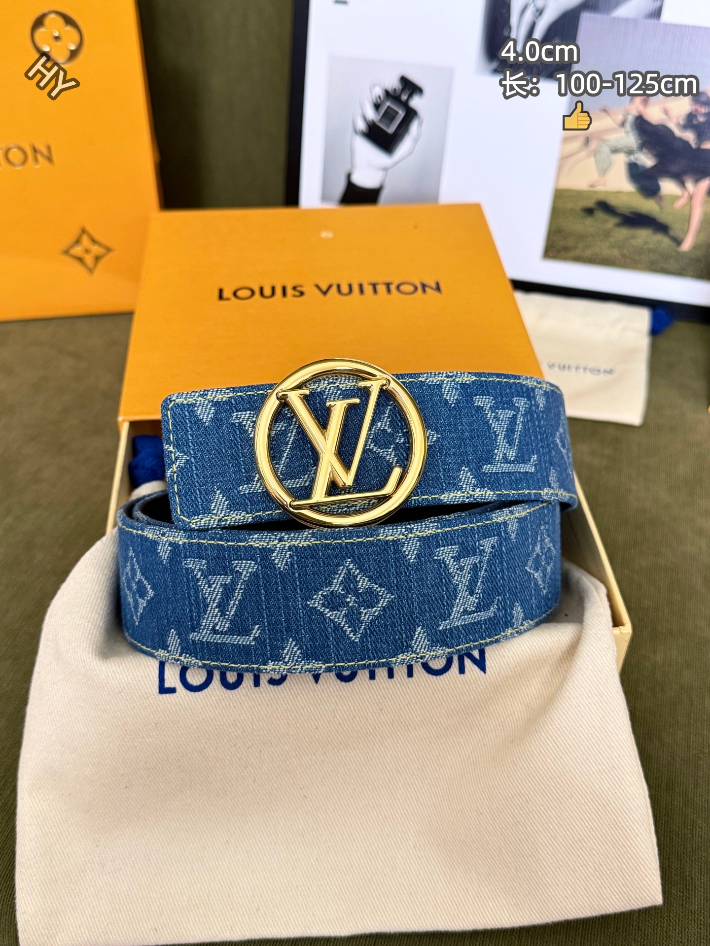 Cheap Louis Vuitton AAA Belts in 220973, $60 USD- [IB220973] - Replica Louis Vuitton AAA Belts