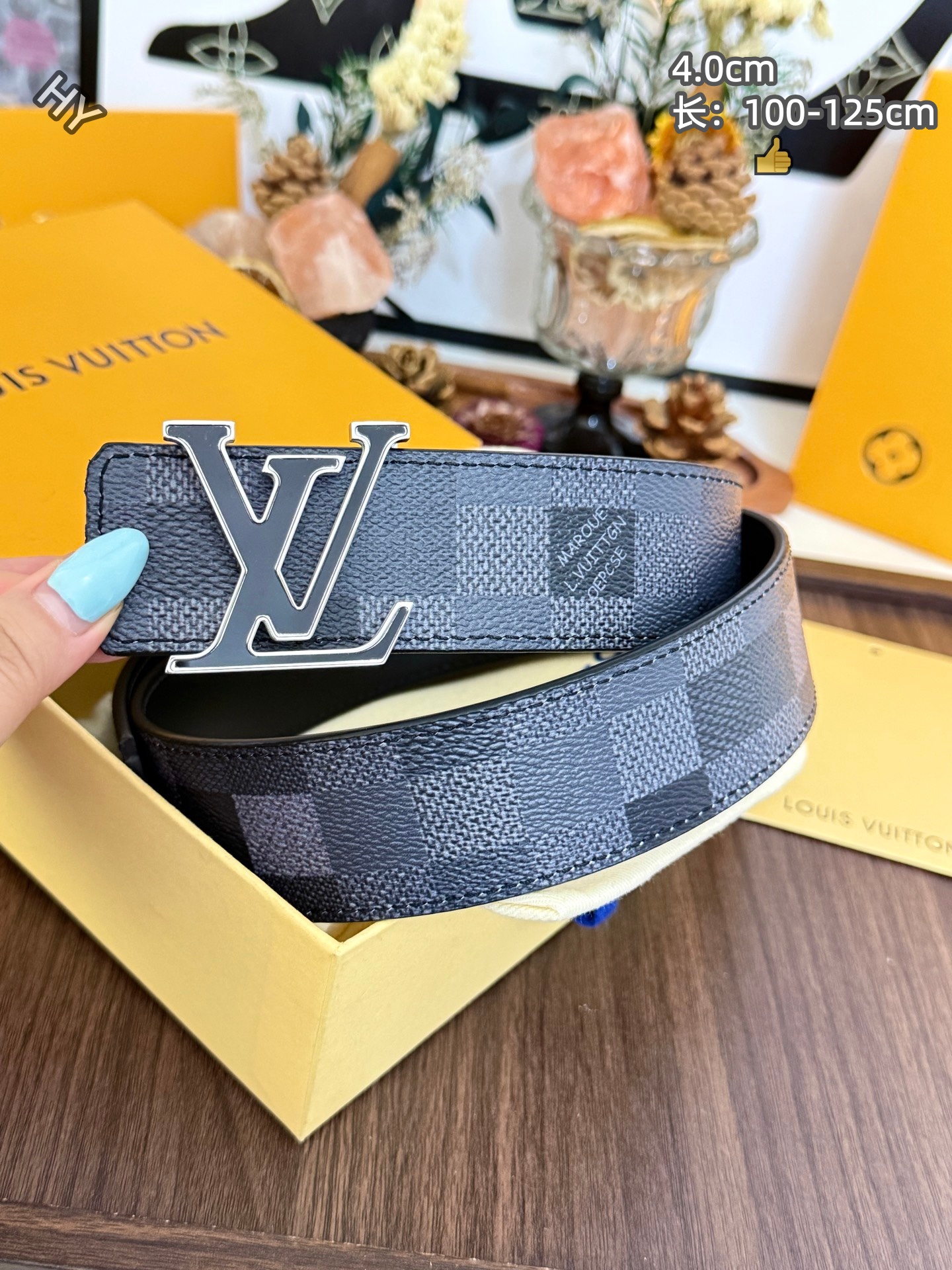 Cheap Louis Vuitton AAA Belts in 220974, $60 USD- [IB220974] - Replica Louis Vuitton AAA Belts