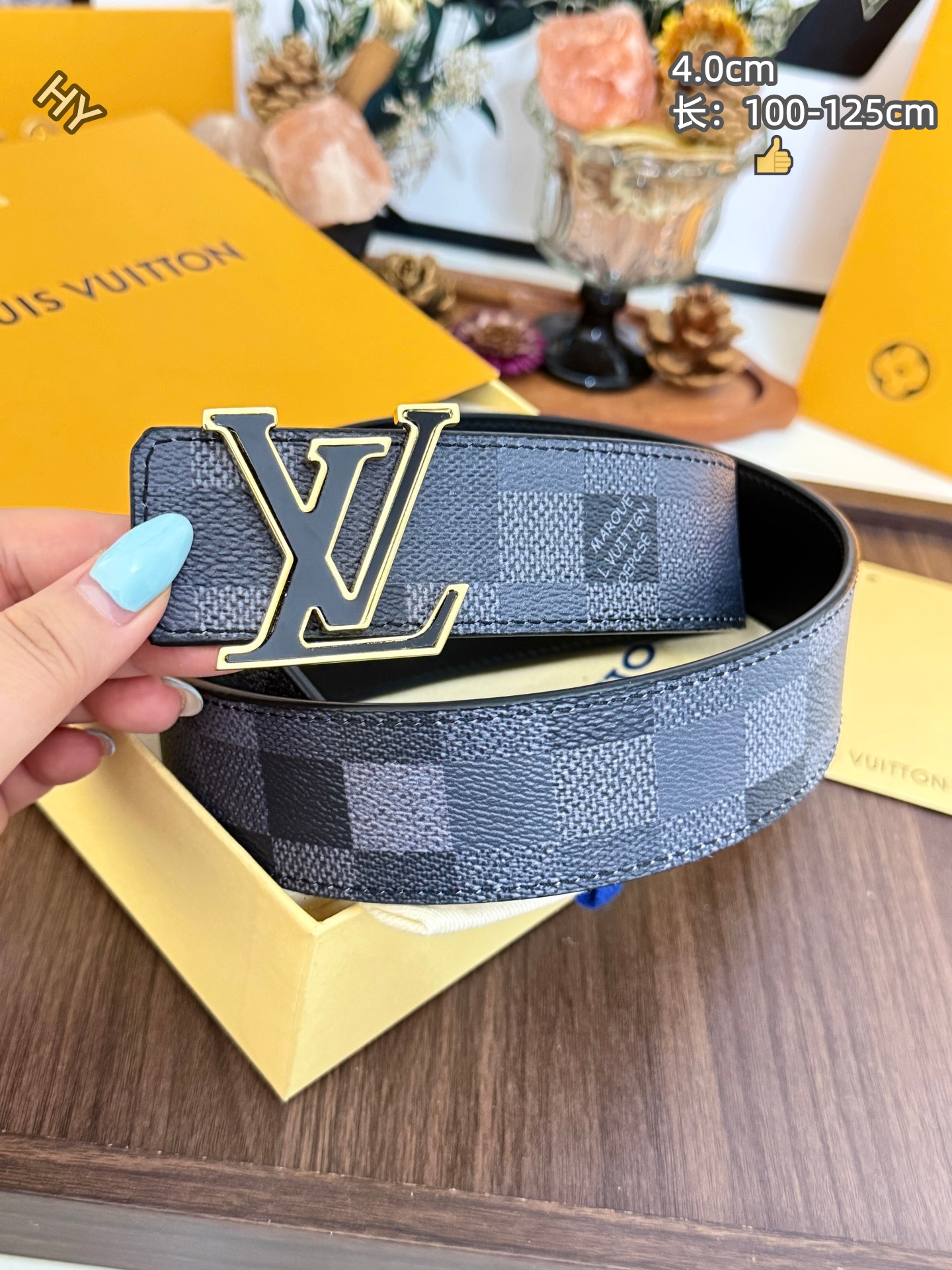 Cheap Louis Vuitton AAA Belts in 220975, $60 USD- [IB220975] - Replica Louis Vuitton AAA Belts