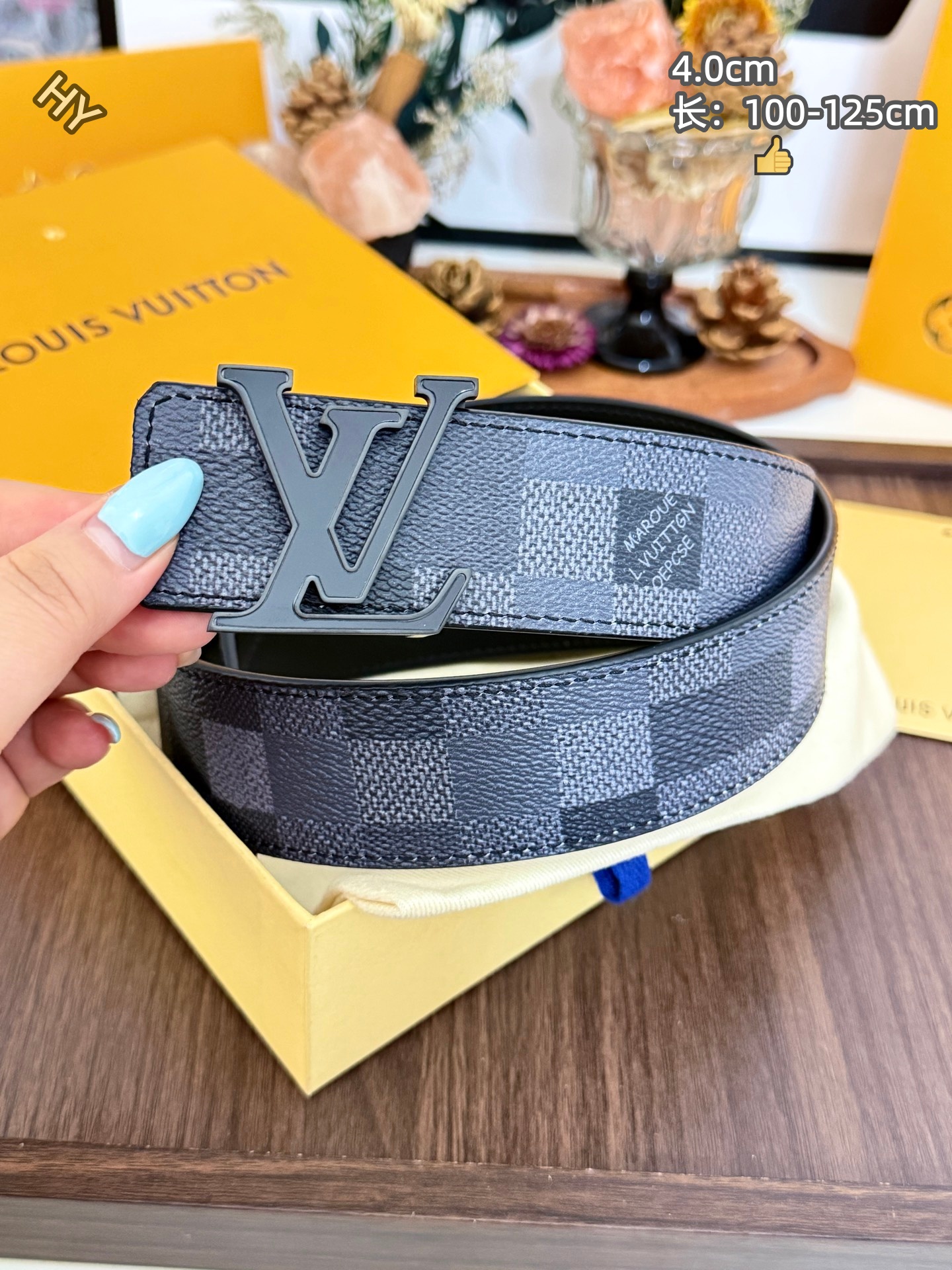 Cheap Louis Vuitton AAA Belts in 220976, $60 USD- [IB220976] - Replica Louis Vuitton AAA Belts