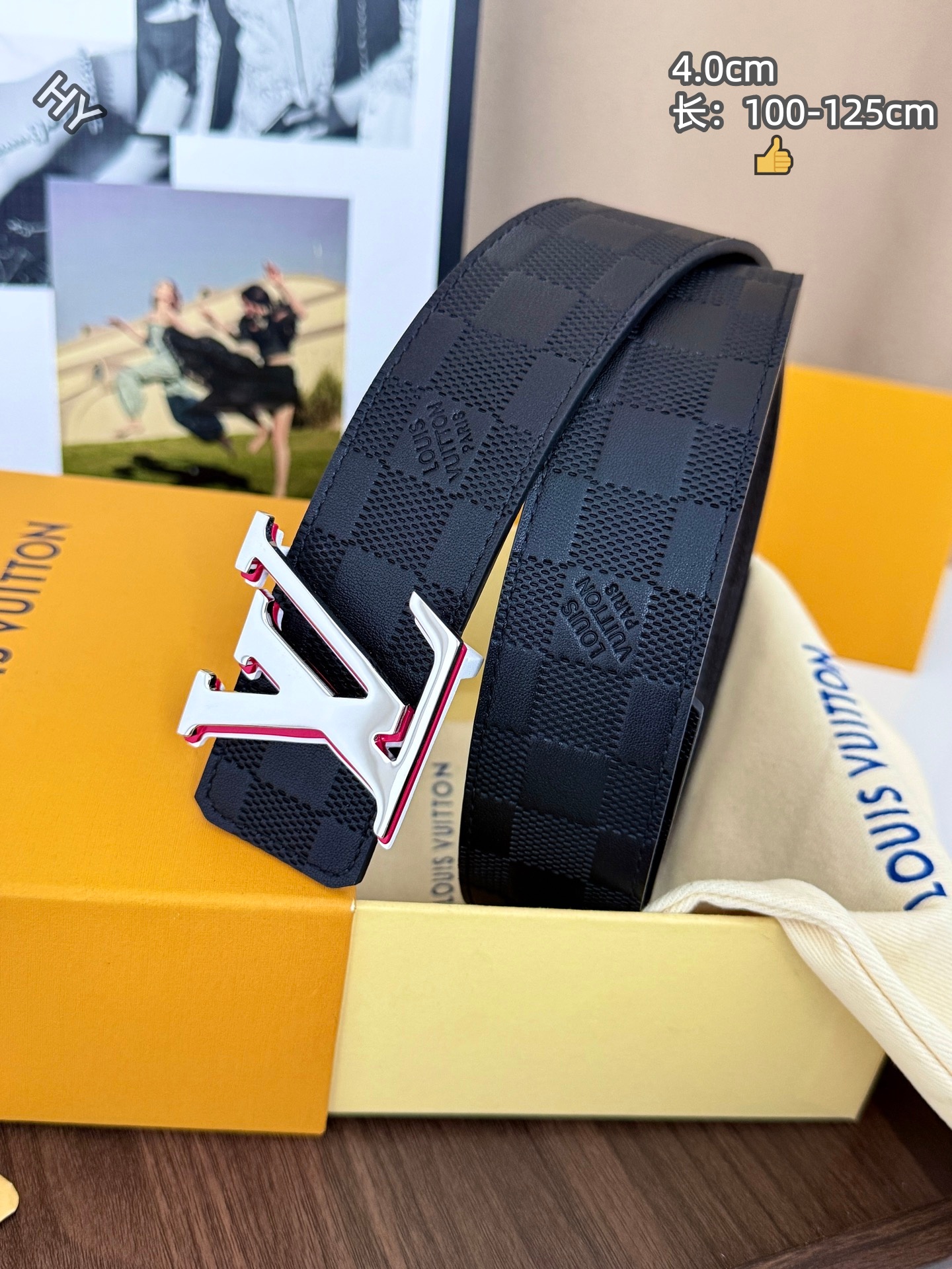 Cheap Louis Vuitton AAA Belts in 220991, $60 USD- [IB220991] - Replica Louis Vuitton AAA Belts