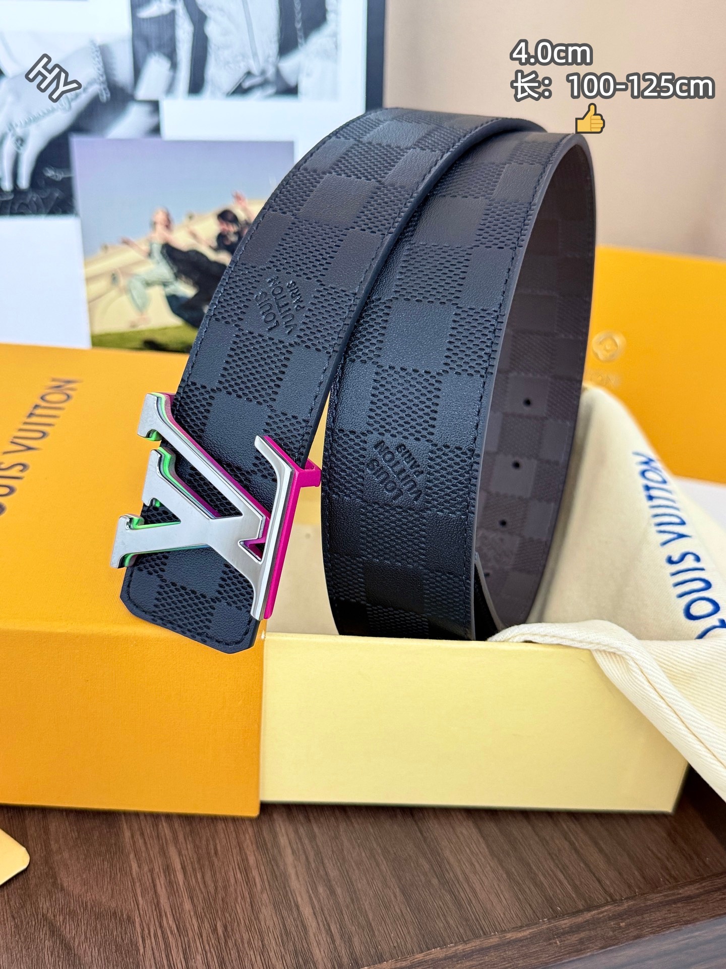 Cheap Louis Vuitton AAA Belts in 220993, $60 USD- [IB220993] - Replica Louis Vuitton AAA Belts