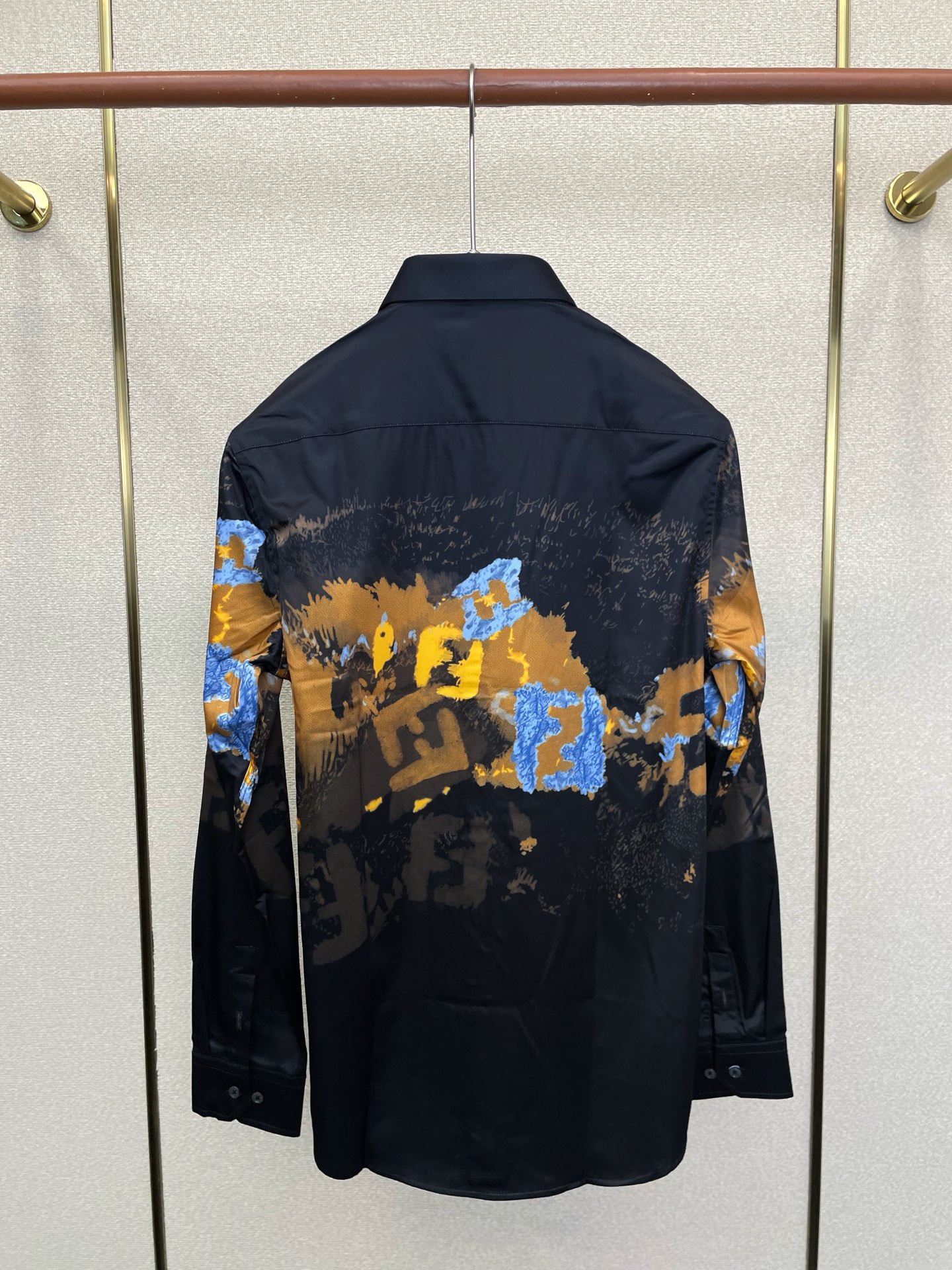 Cheap Fendi Long-Sleeved Polo Shirts for Men in 221199, $65 USD- [IB221199] - Replica Fendi Long-Sleeved Polo Shirts for Men