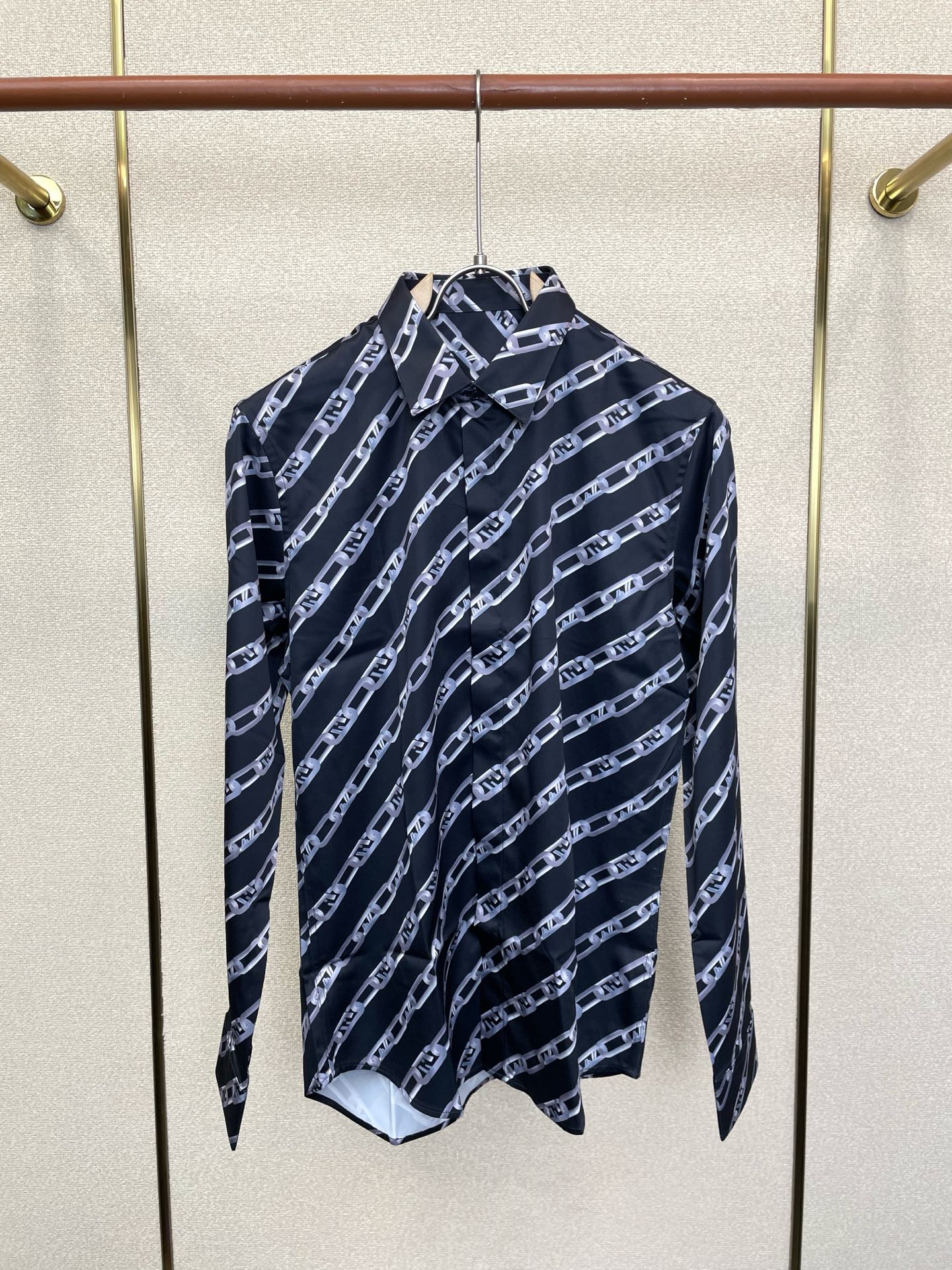 Cheap Fendi Long-Sleeved Polo Shirts for Men in 221204, $65 USD- [IB221204] - Replica Fendi Long-Sleeved Polo Shirts for Men
