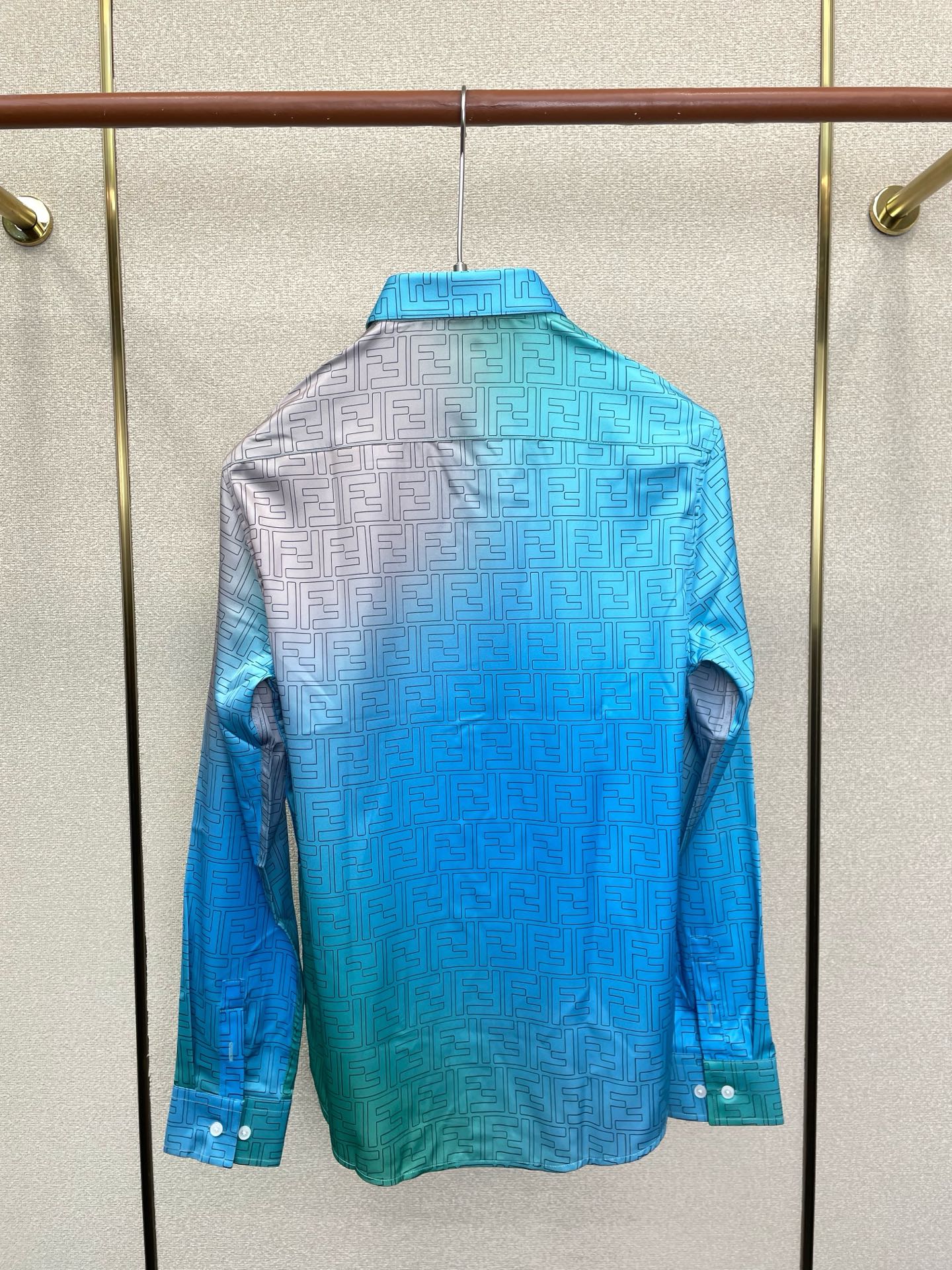 Cheap Fendi Long-Sleeved Polo Shirts for Men in 221205, $50 USD- [IB221205] - Replica Fendi Long-Sleeved Polo Shirts for Men