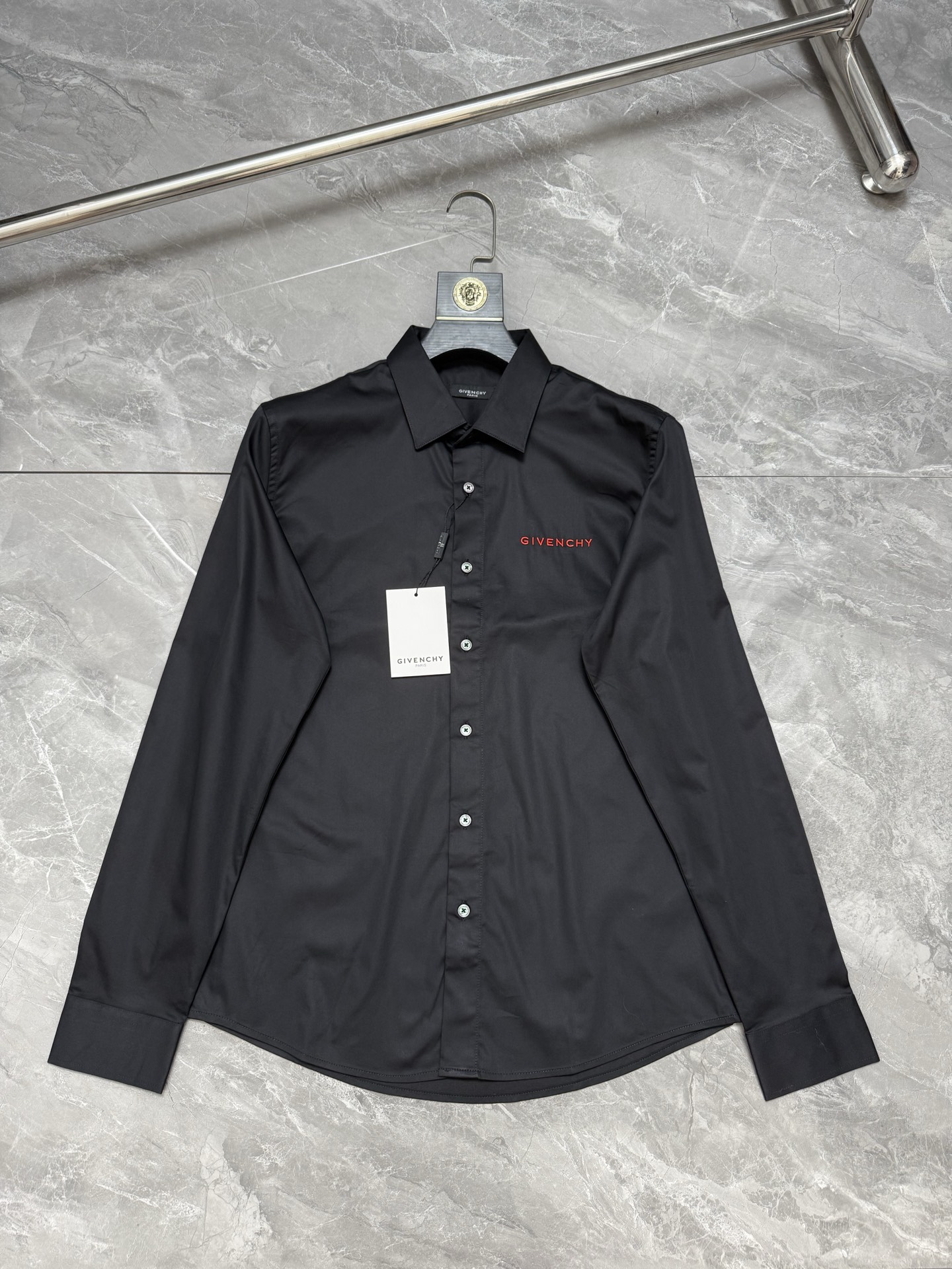 Cheap Givenchy Long-Sleeved Polo Shirts in 221210, $60 USD- [IB221210] - Replica Givenchy Long-Sleeved Polo Shirts