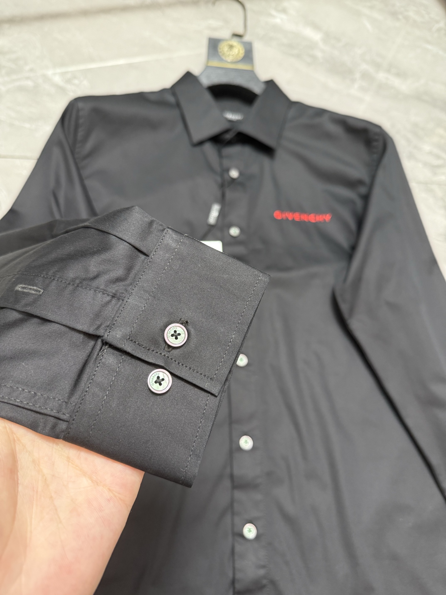 Cheap Givenchy Long-Sleeved Polo Shirts in 221210, $60 USD- [IB221210] - Replica Givenchy Long-Sleeved Polo Shirts