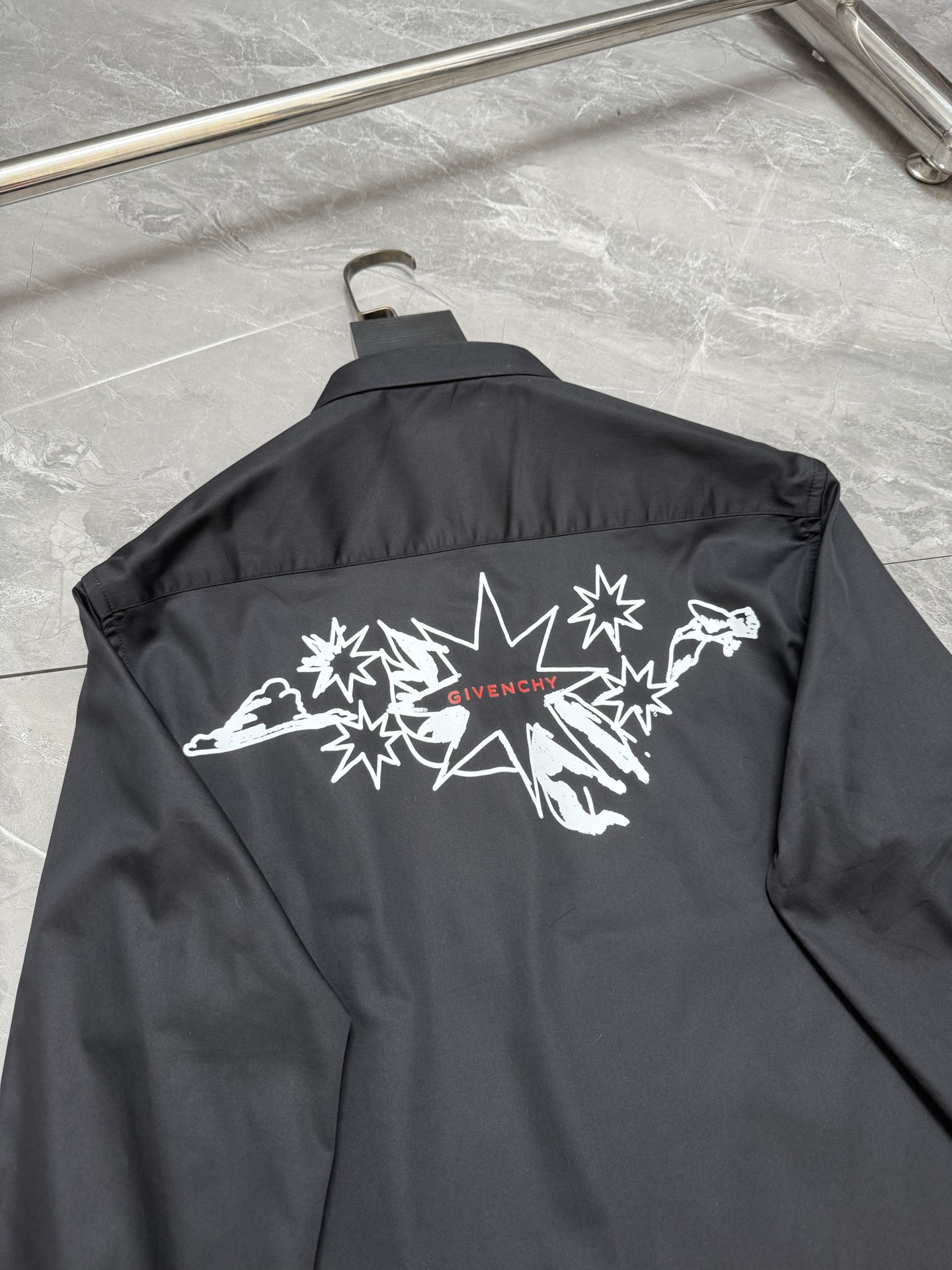 Cheap Givenchy Long-Sleeved Polo Shirts in 221210, $60 USD- [IB221210] - Replica Givenchy Long-Sleeved Polo Shirts