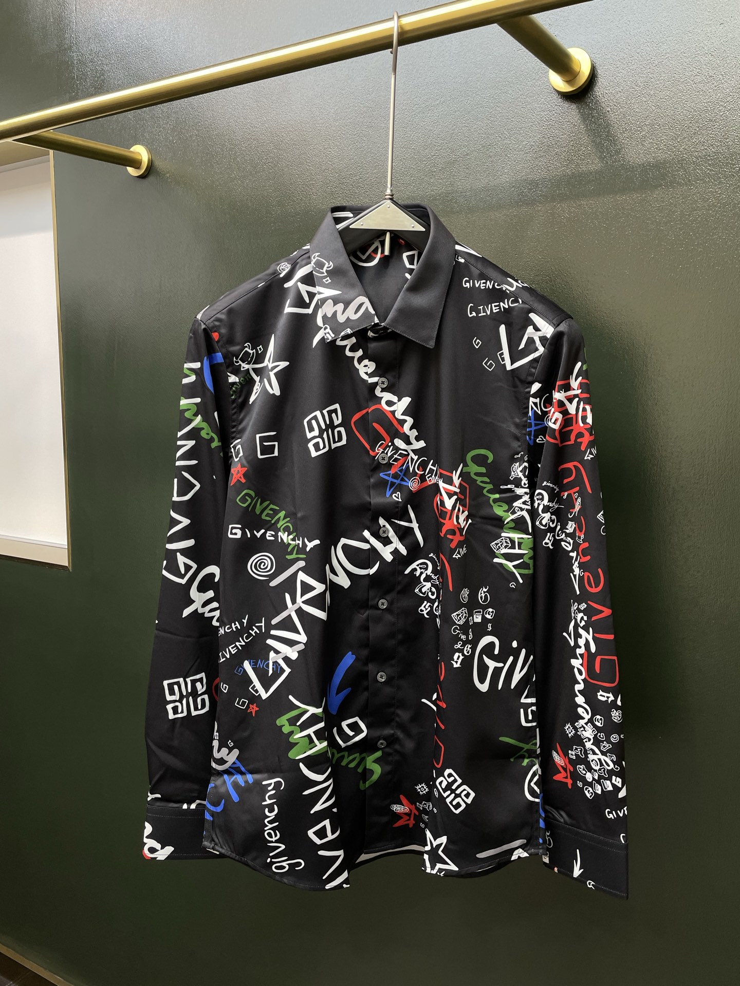 Cheap Givenchy Long-Sleeved Polo Shirts in 221212, $65 USD- [IB221212] - Replica Givenchy Long-Sleeved Polo Shirts