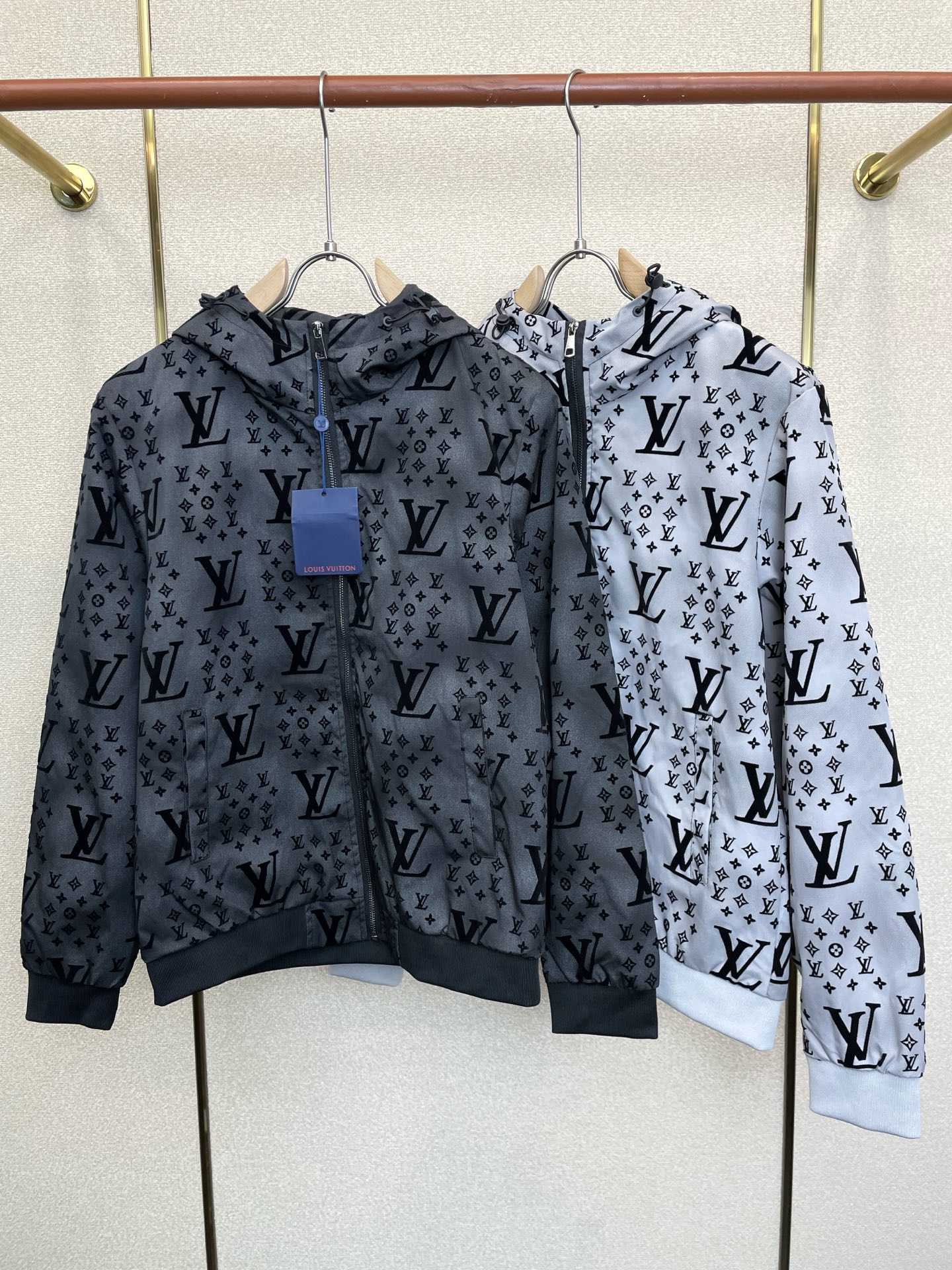 Cheap Louis Vuitton Thin Jackets For Men in 221245, $110 USD- [IB221245] - Replica Louis Vuitton Thin Jackets For Men