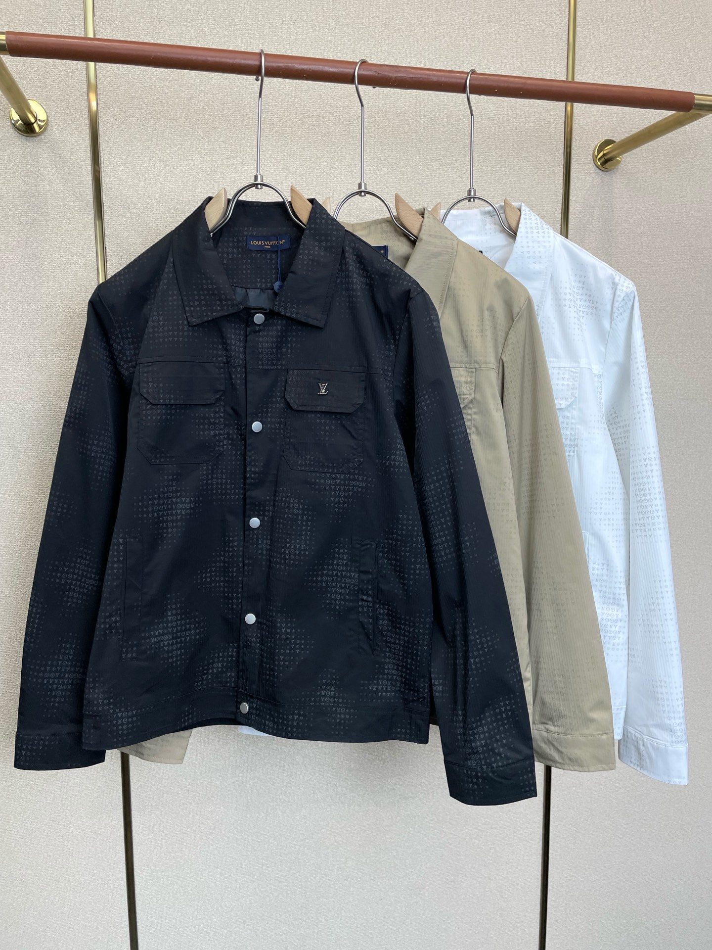 Cheap Louis Vuitton Thin Jackets For Men in 221248, $110 USD- [IB221248] - Replica Louis Vuitton Thin Jackets For Men