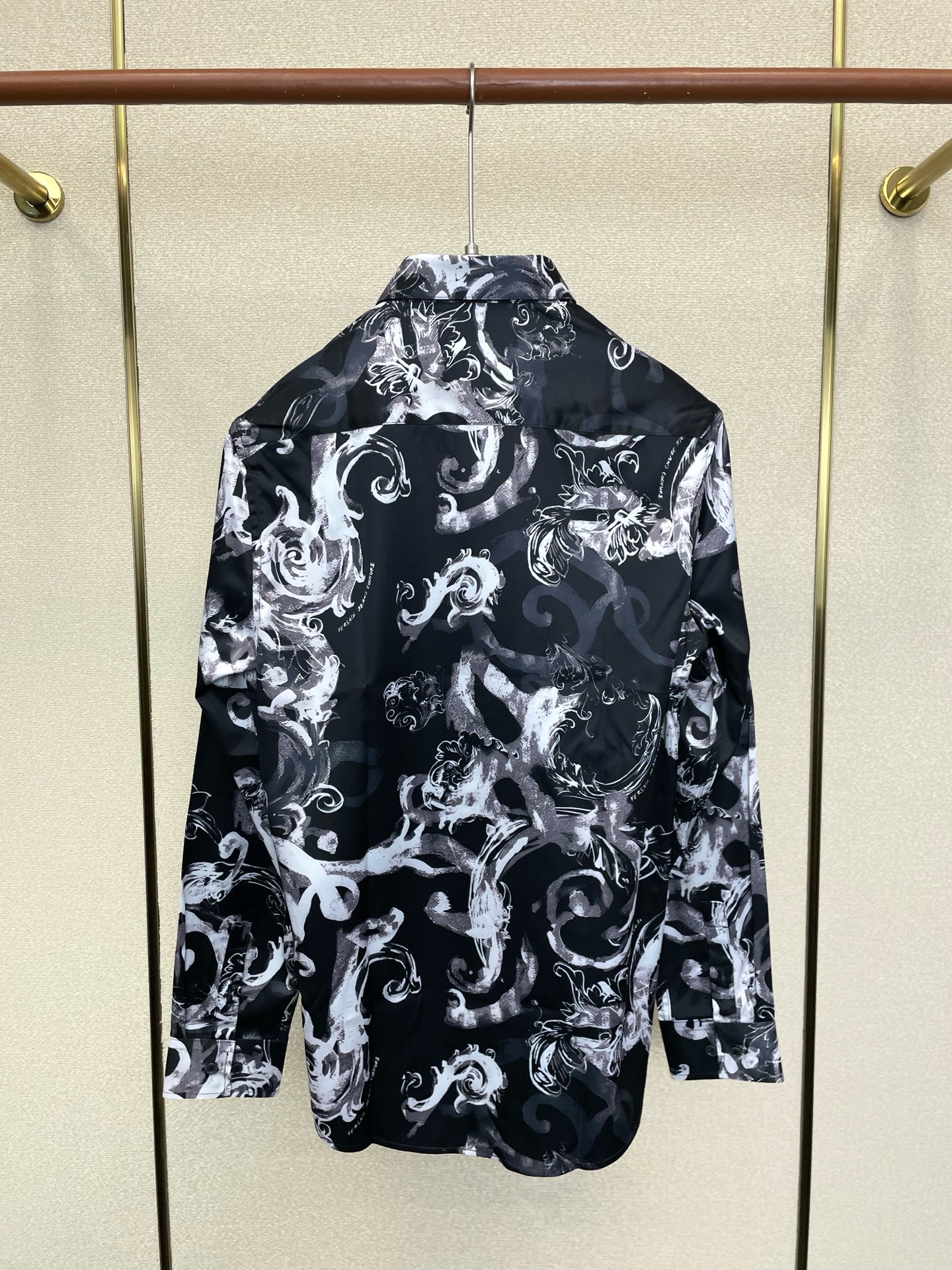 Cheap Versace Long-Sleeved Polo Shirts for Men in 221308, $65 USD- [IB221308] - Replica Versace Long-Sleeved Polo Shirts for Men