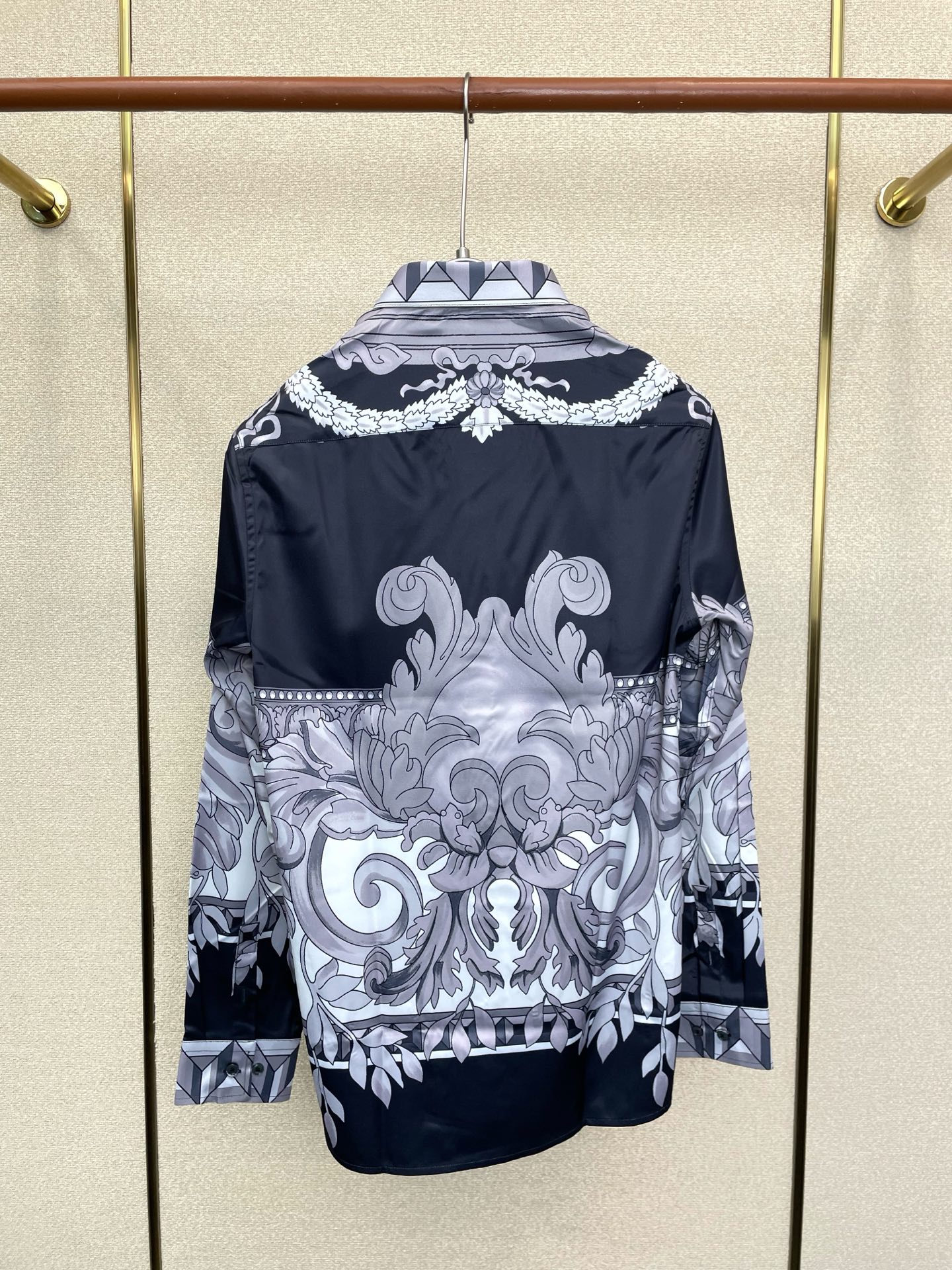Cheap Versace Long-Sleeved Polo Shirts for Men in 221313, $65 USD- [IB221313] - Replica Versace Long-Sleeved Polo Shirts for Men