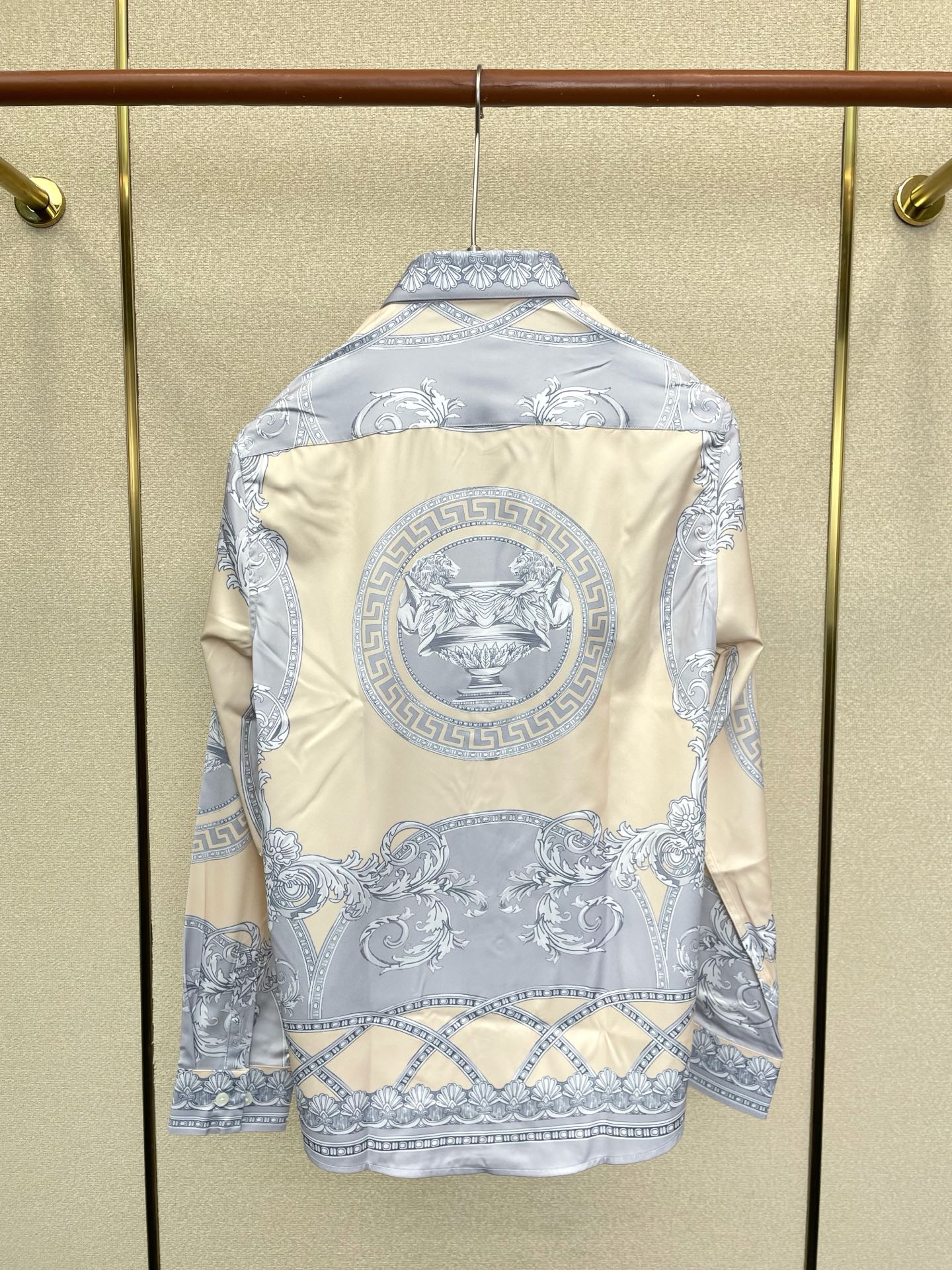 Cheap Versace Long-Sleeved Polo Shirts for Men in 221314, $65 USD- [IB221314] - Replica Versace Long-Sleeved Polo Shirts for Men