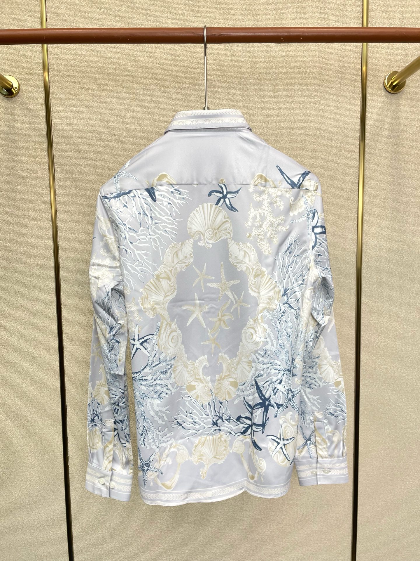 Cheap Versace Long-Sleeved Polo Shirts for Men in 221316, $65 USD- [IB221316] - Replica Versace Long-Sleeved Polo Shirts for Men