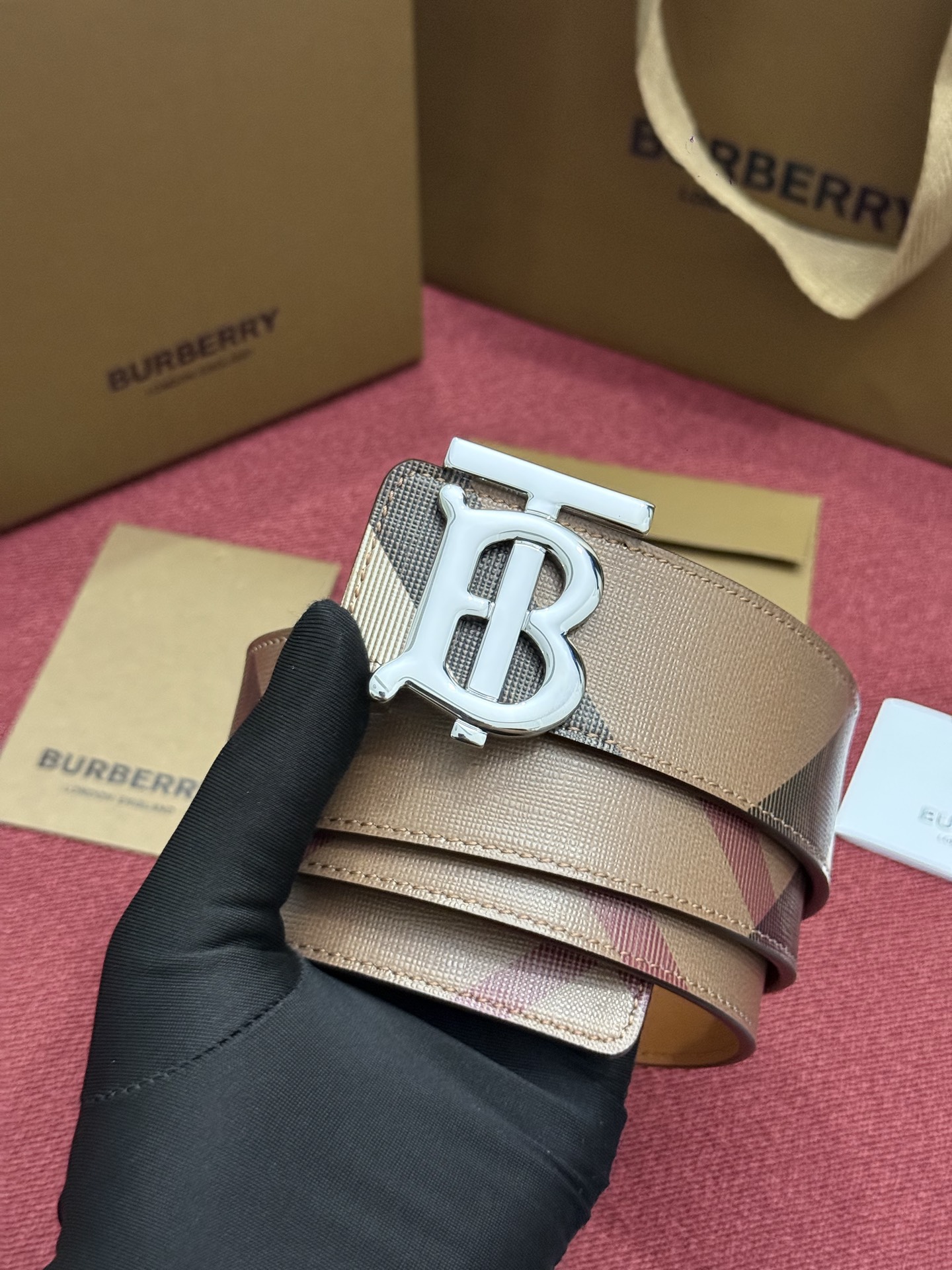 Cheap Burberry AAA Quality Belts in 221333, $60 USD- [IB221333] - Replica Burberry AAA Quality Belts