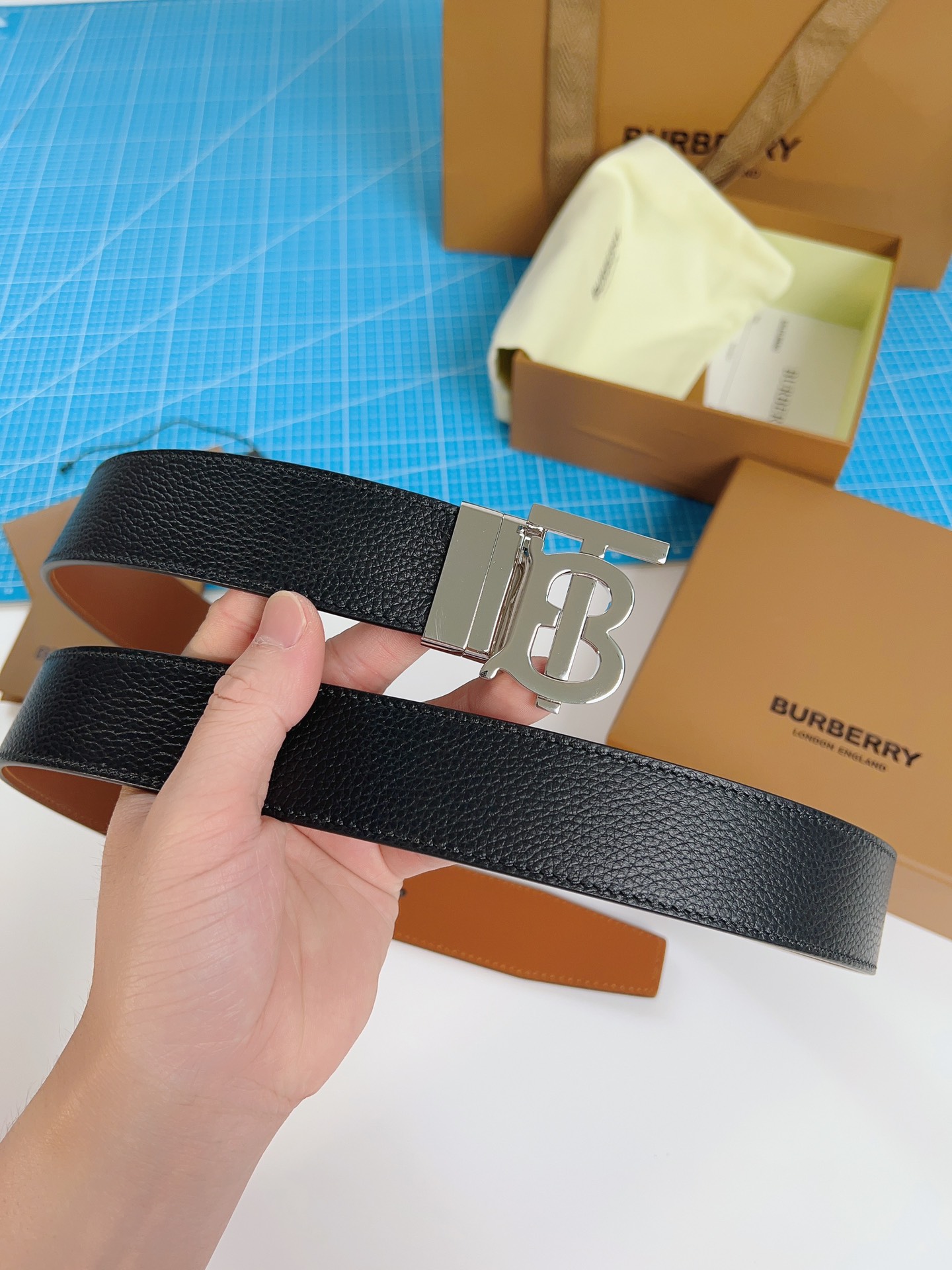 Cheap Burberry AAA Quality Belts in 221345, $60 USD- [IB221345] - Replica Burberry AAA Quality Belts
