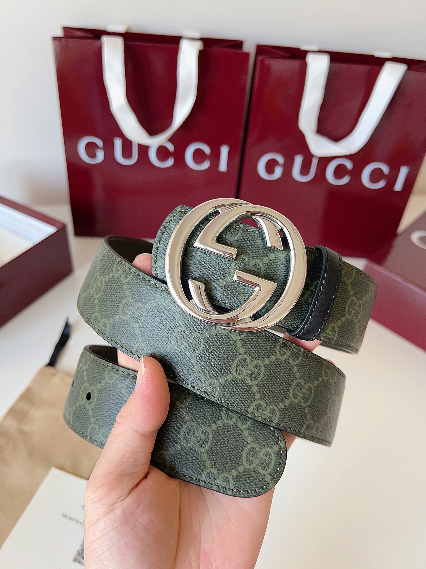 Cheap Gucci AAA Quality Belts in 221406, $55 USD- [IB221406] - Replica Gucci AAA Quality Belts
