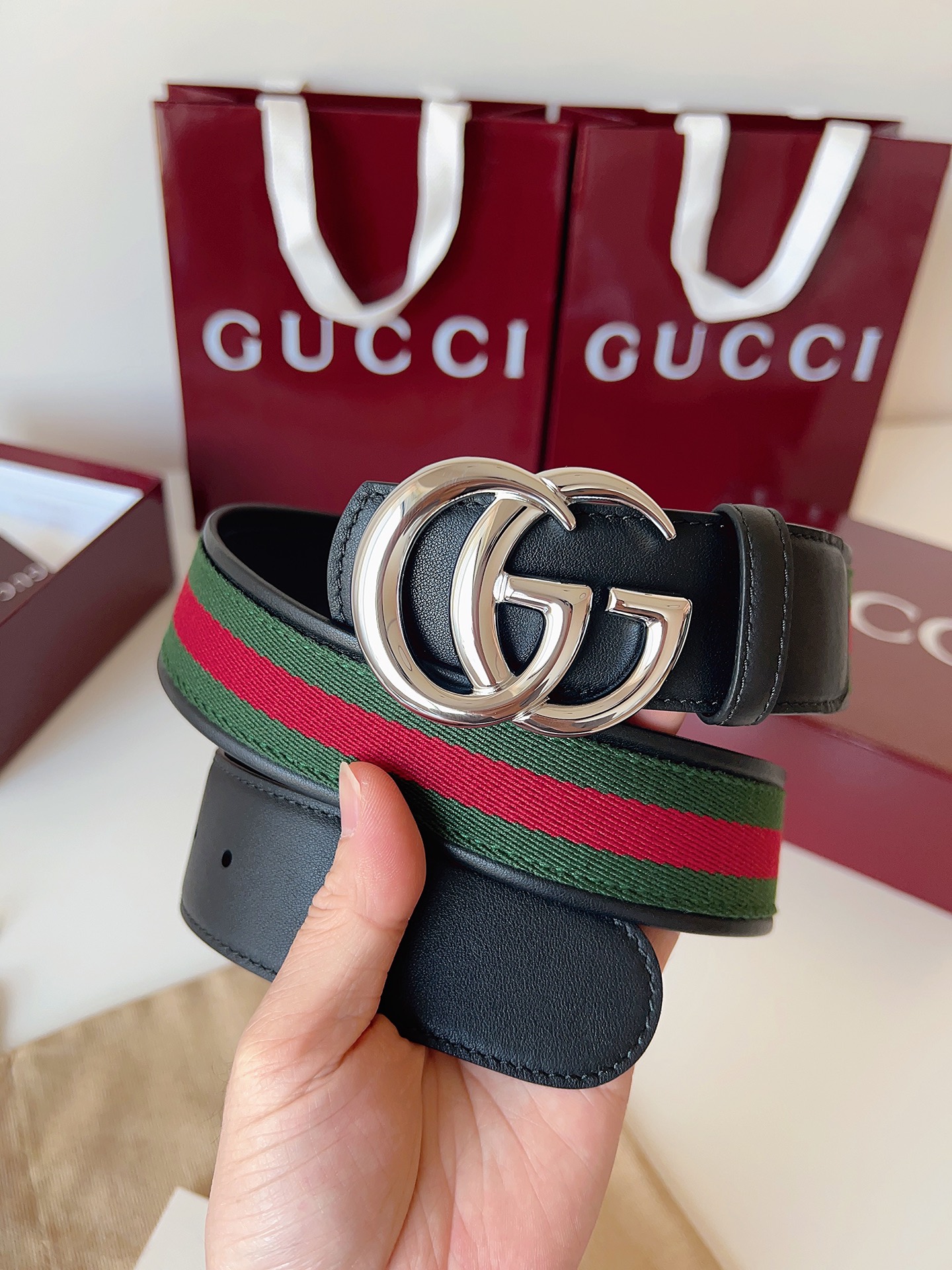 Cheap Gucci AAA Quality Belts in 221407, $55 USD- [IB221407] - Replica Gucci AAA Quality Belts