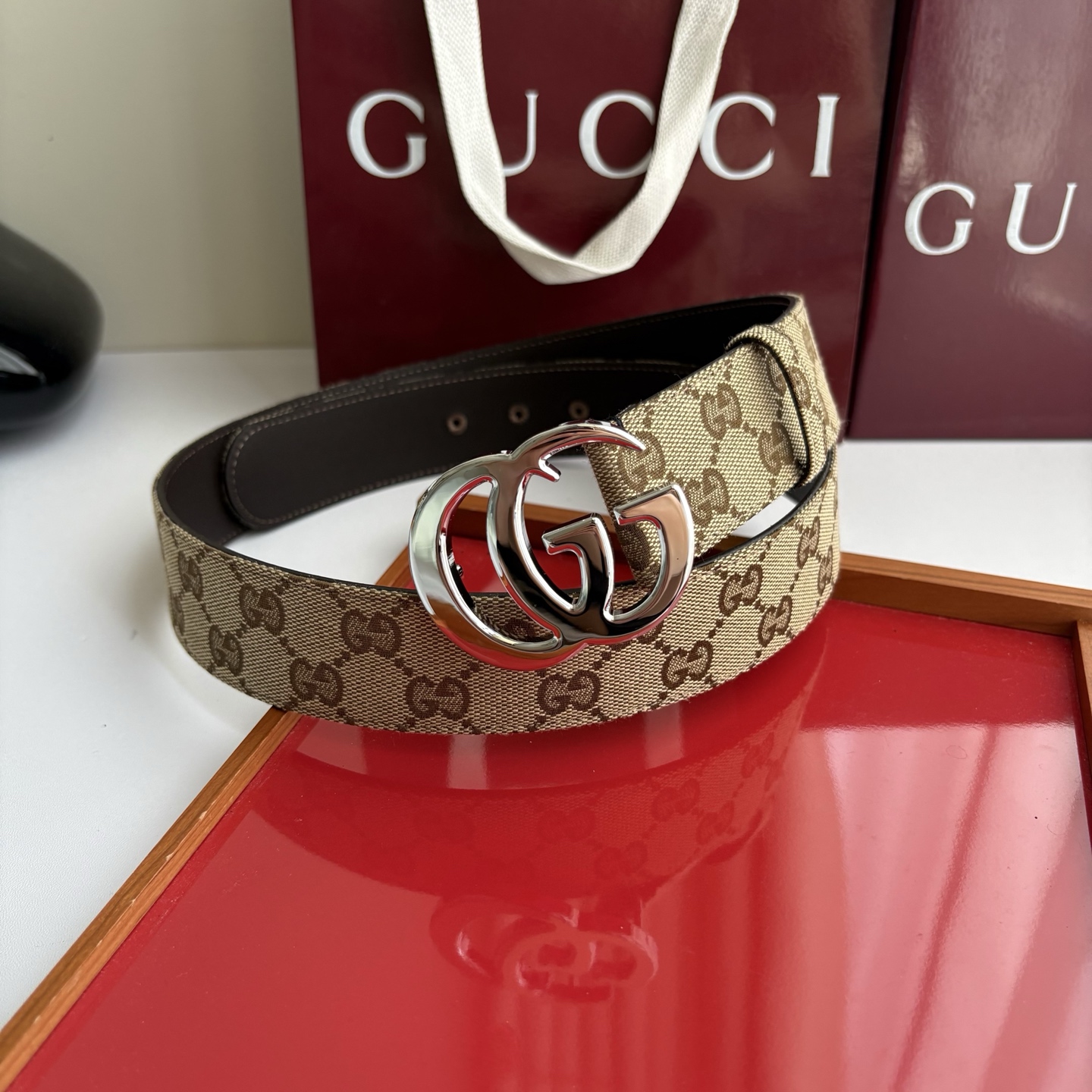 Cheap Gucci AAA Quality Belts in 221420, $55 USD- [IB221420] - Replica Gucci AAA Quality Belts