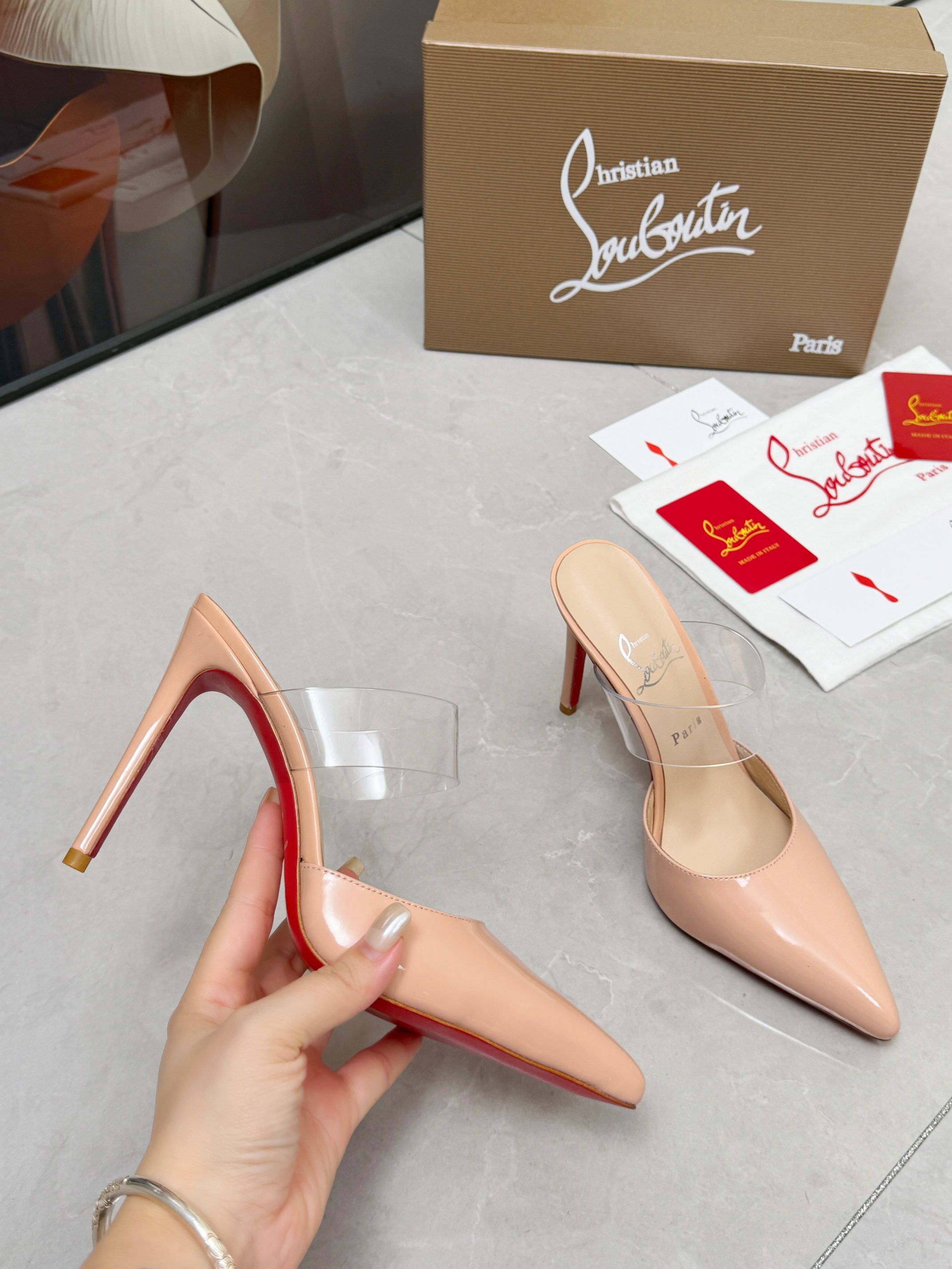 Cheap Christian Louboutin Pumps High Heels in 221525, $75 USD- [IB221525] - Replica Christian Louboutin Pumps High Heels