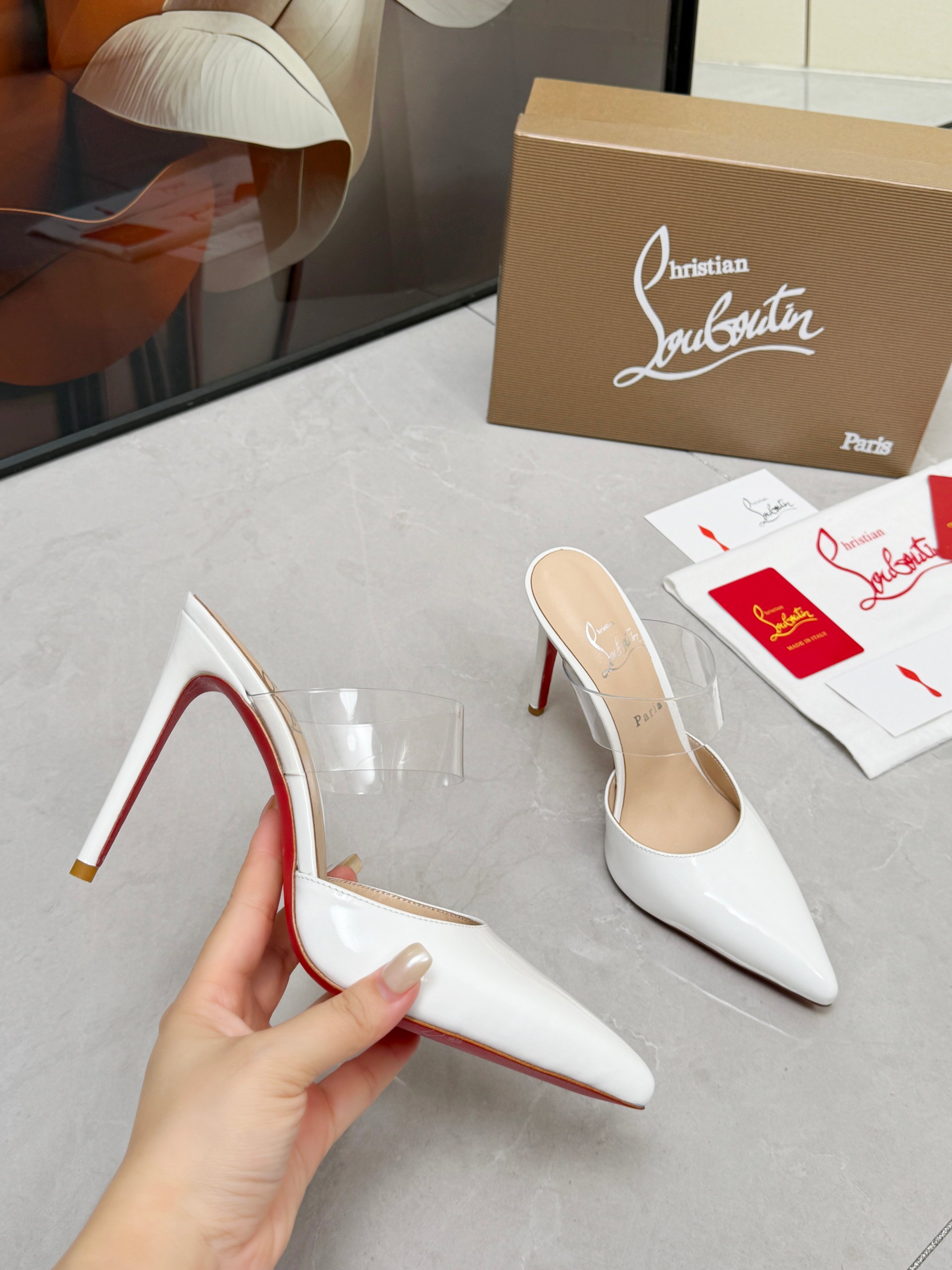 Cheap Christian Louboutin Pumps High Heels in 221526, $75 USD- [IB221526] - Replica Christian Louboutin Pumps High Heels