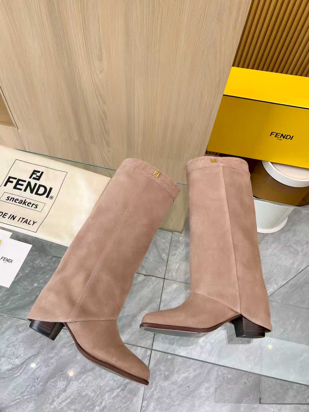 Cheap Fendi Sneakers For Women in 221543, $125 USD- [IB221543] - Replica Fendi Sneakers For Women