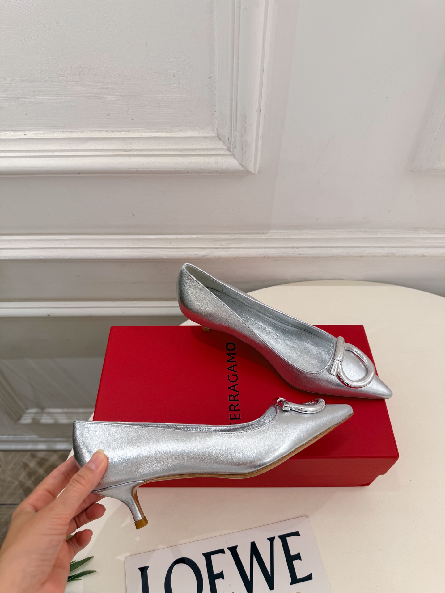 Cheap Ferragamo Loafers and Drivers For Women in 221546, $105 USD- [IB221546] - Replica Ferragamo Loafers and Drivers For Women