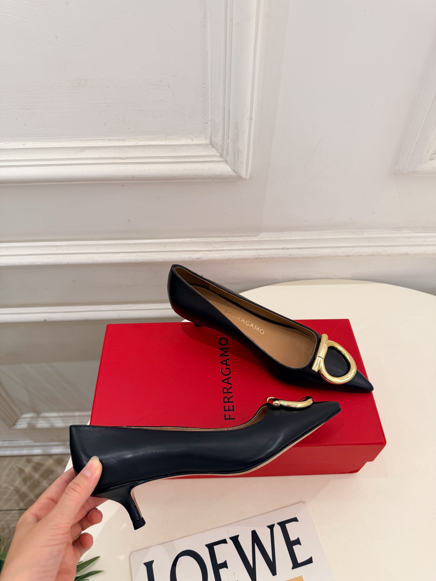 Cheap Ferragamo Loafers and Drivers For Women in 221548, $105 USD- [IB221548] - Replica Ferragamo Loafers and Drivers For Women
