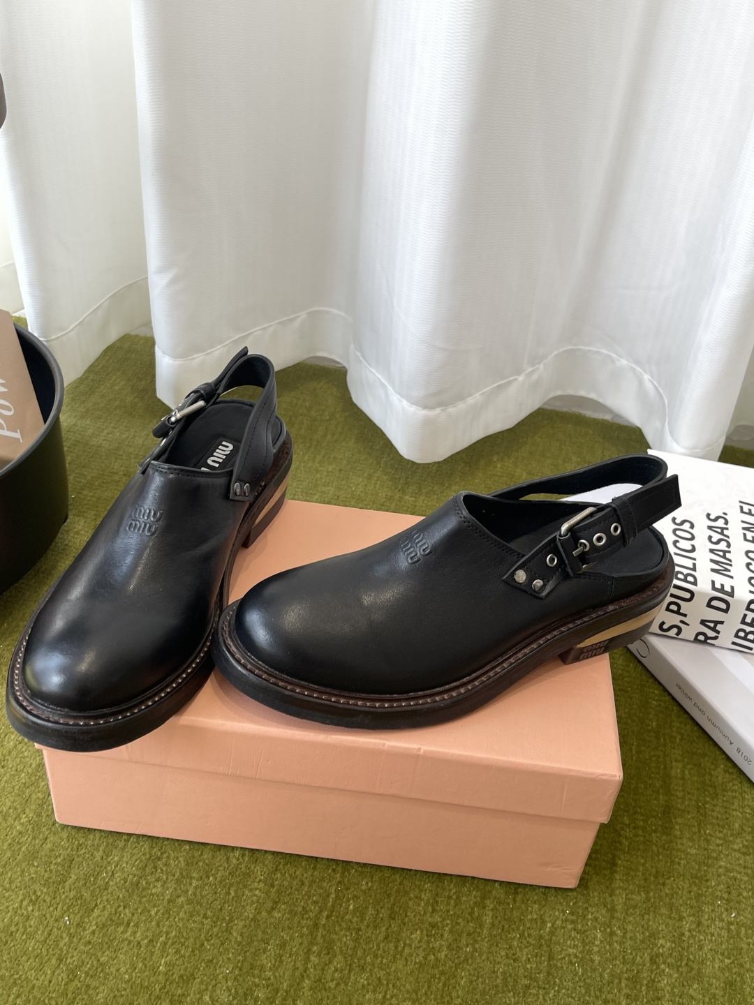 Cheap MiuMiu Sandals And Slippers For Women in 221589, $110 USD- [IB221589] - Replica MiuMiu Sandals And Slippers For Women