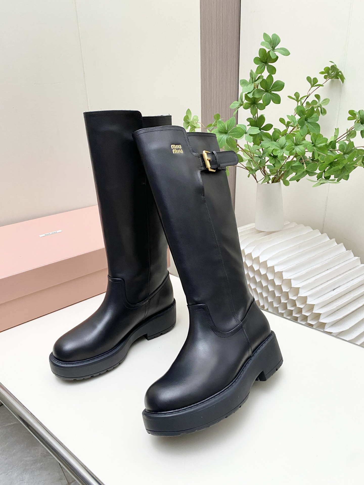 Cheap MiuMiu Boots For Women in 221591, $125 USD- [IB221591] - Replica MiuMiu Boots For Women