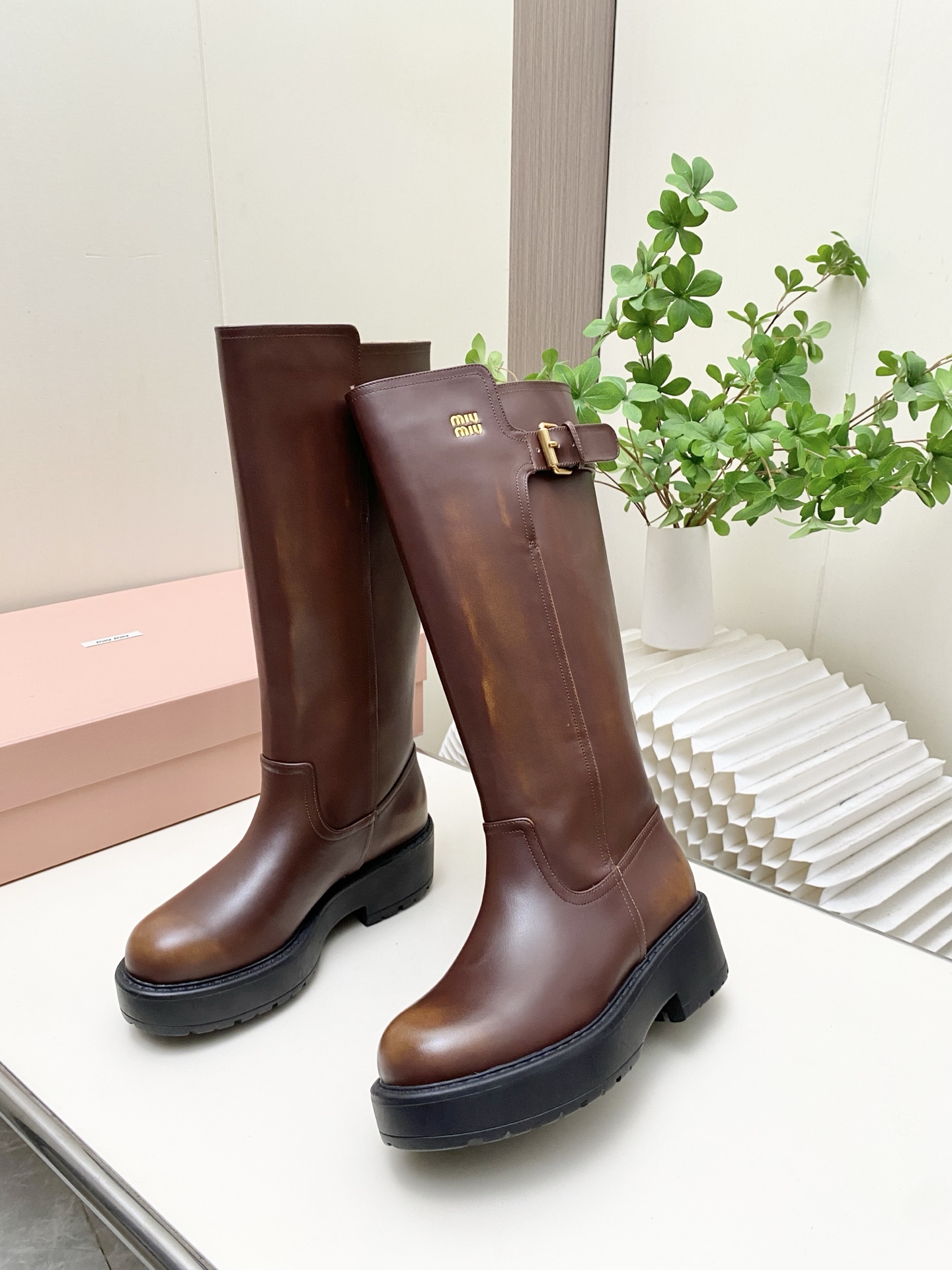 Cheap MiuMiu Boots For Women in 221592, $125 USD- [IB221592] - Replica MiuMiu Boots For Women