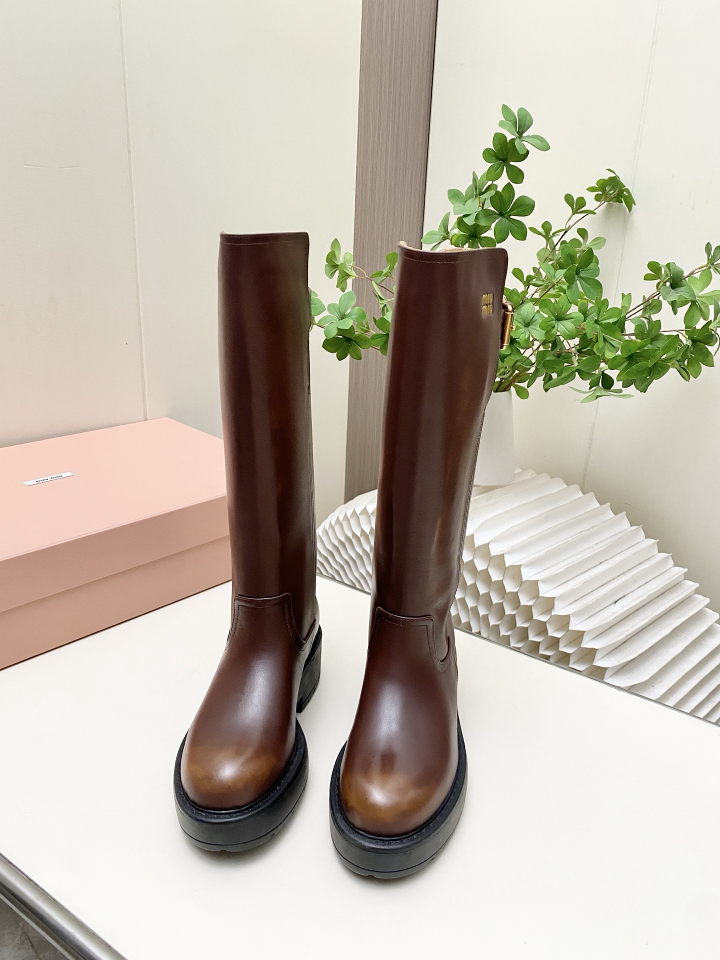 Cheap MiuMiu Boots For Women in 221592, $125 USD- [IB221592] - Replica MiuMiu Boots For Women