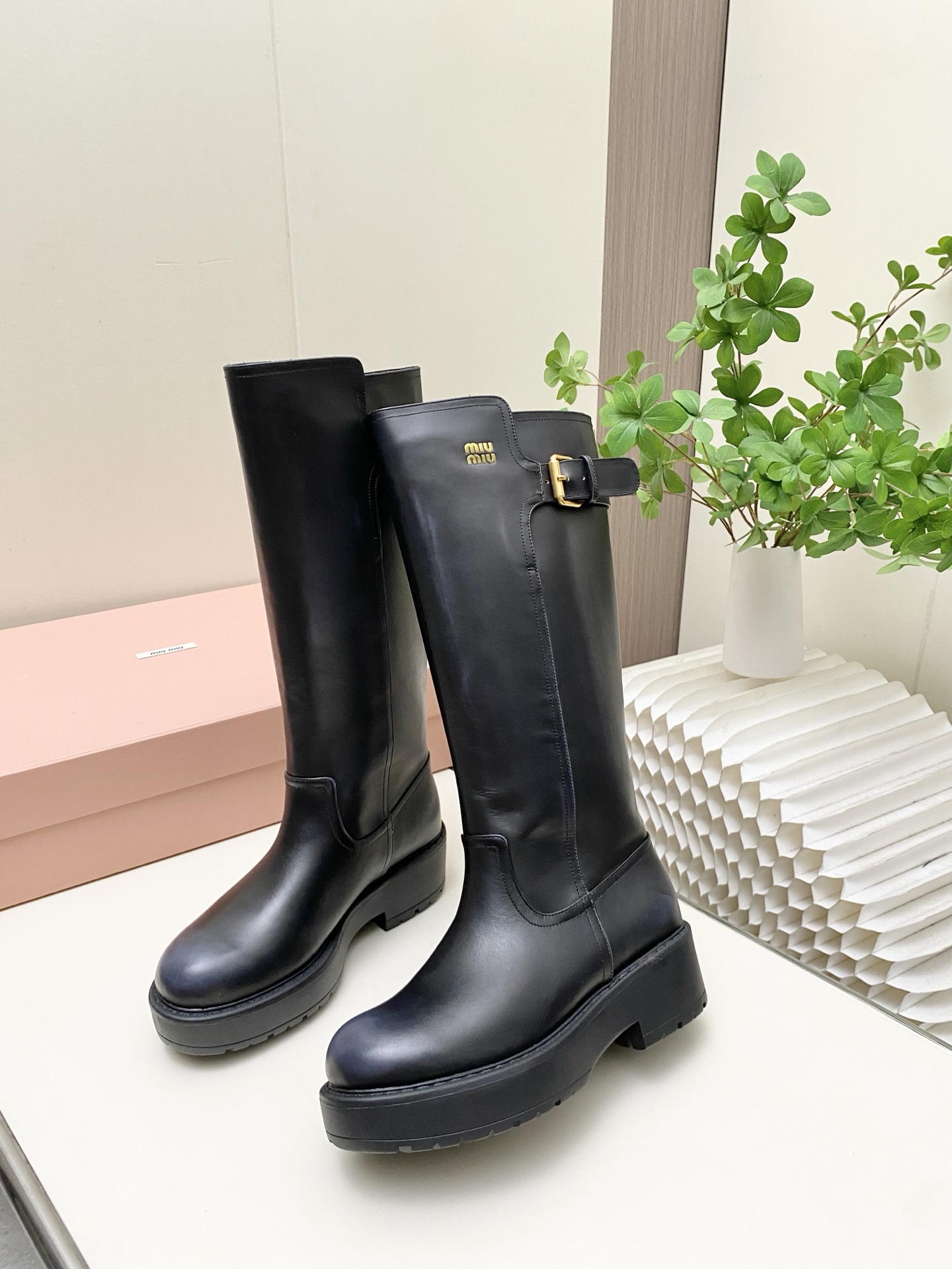 Cheap MiuMiu Boots For Women in 221593, $125 USD- [IB221593] - Replica MiuMiu Boots For Women