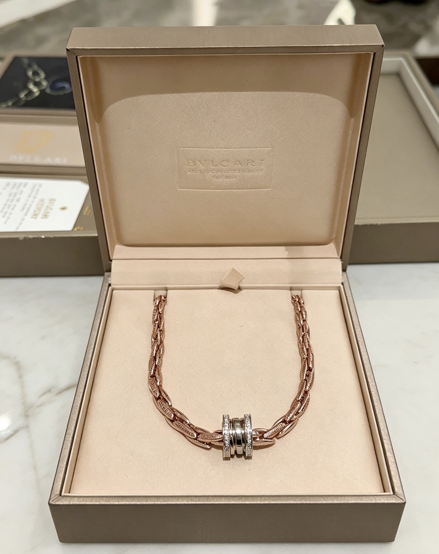 Cheap Bvlgari Necklace in 221845, $30 USD- [IB221845] - Replica Bvlgari Necklace
