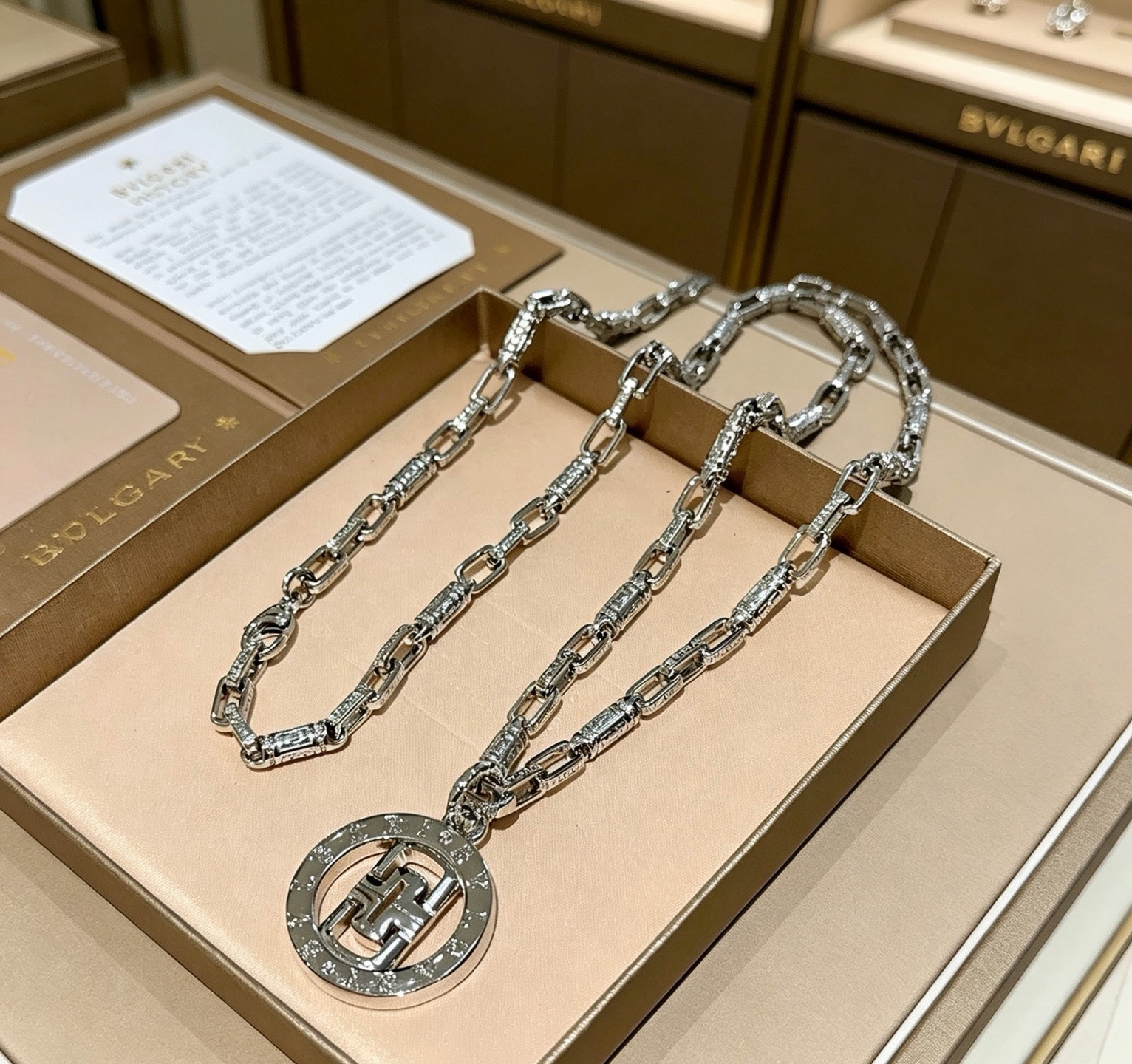 Cheap Bvlgari Necklace in 221855, $30 USD- [IB221855] - Replica Bvlgari Necklace