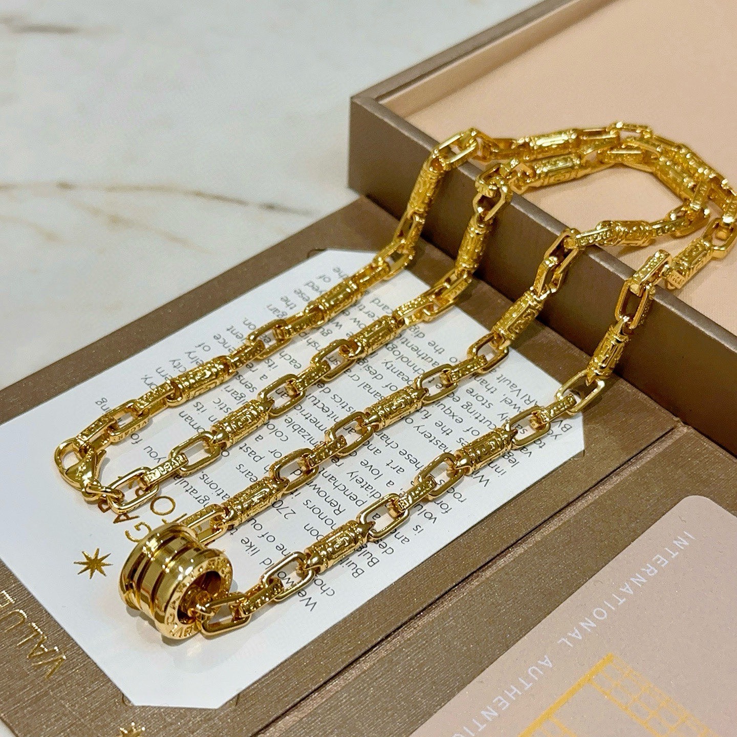 Cheap Bvlgari Necklace in 221859, $30 USD- [IB221859] - Replica Bvlgari Necklace