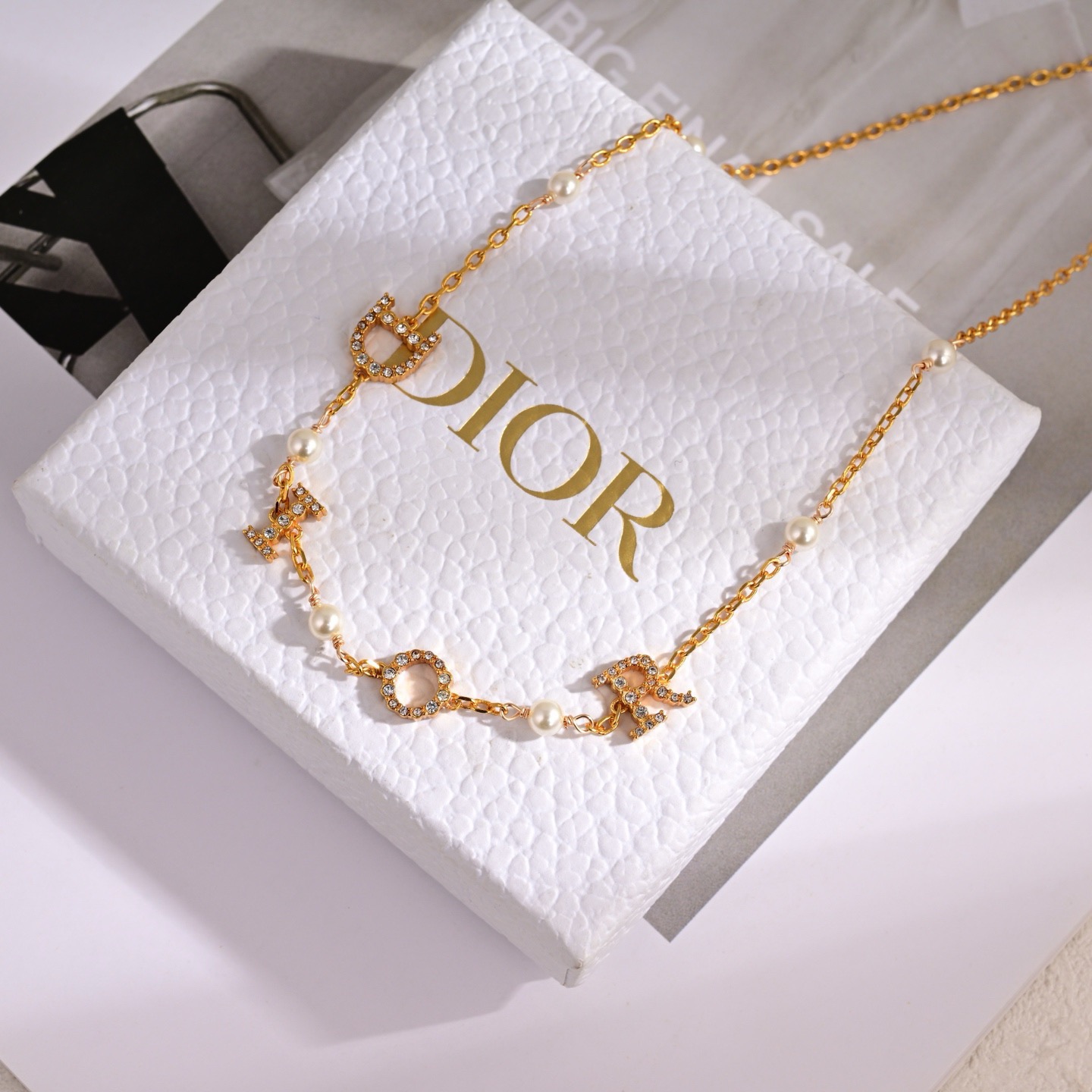 Cheap Dior Necklace in 221890, $45 USD- [IB221890] - Replica Dior Necklace