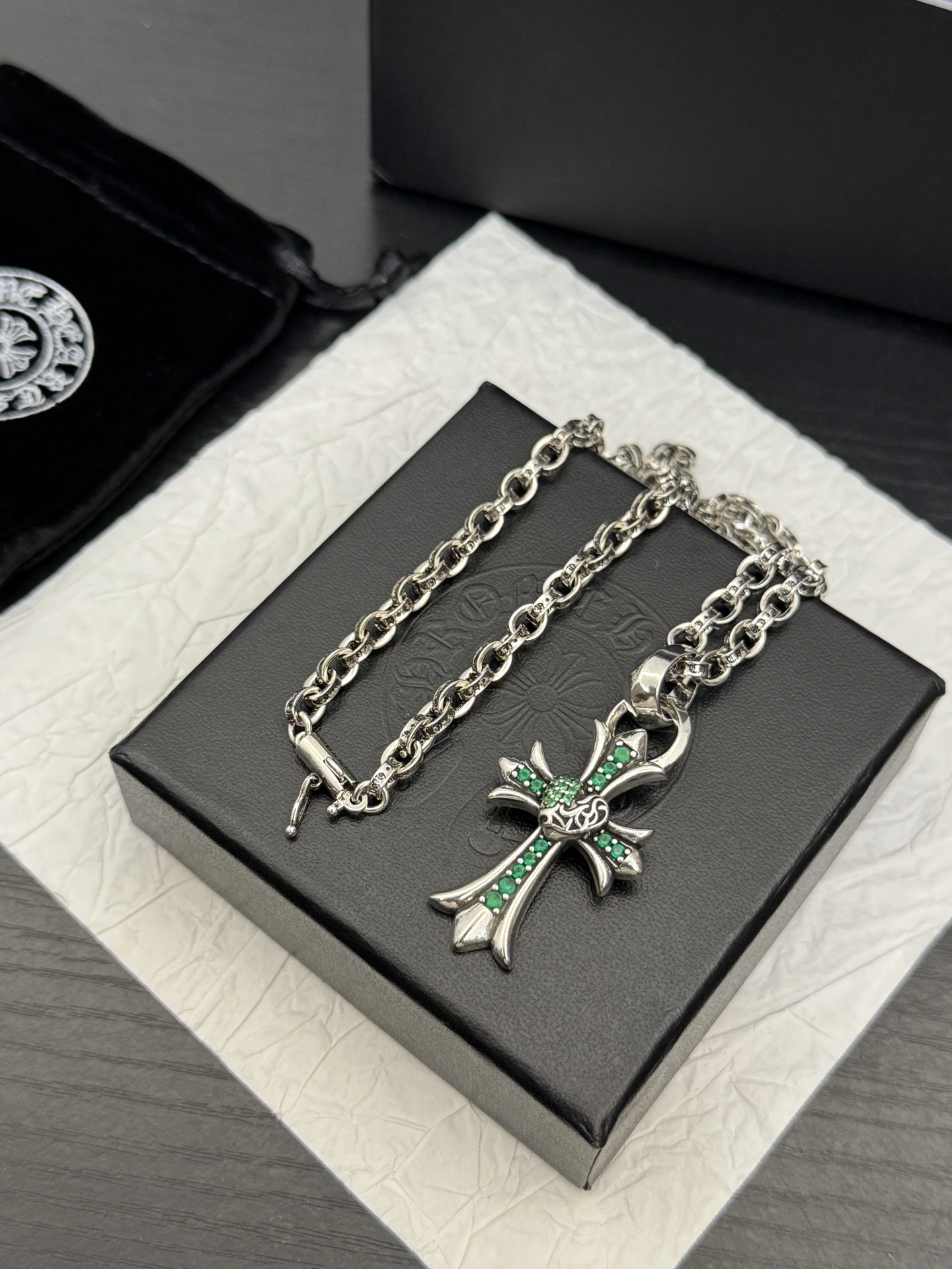 Cheap Chrome hearts Necklaces in 221916, $40 USD- [IB221916] - Replica Chrome hearts Necklaces