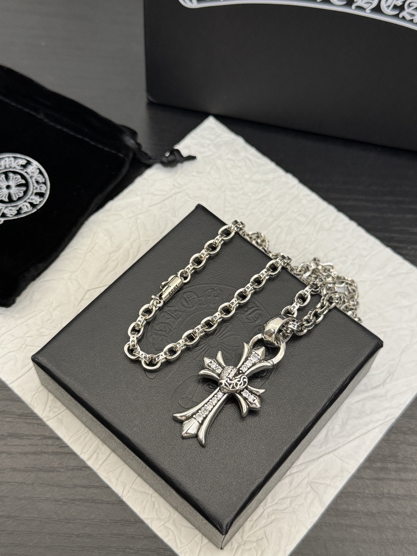 Cheap Chrome hearts Necklaces in 221918, $40 USD- [IB221918] - Replica Chrome hearts Necklaces