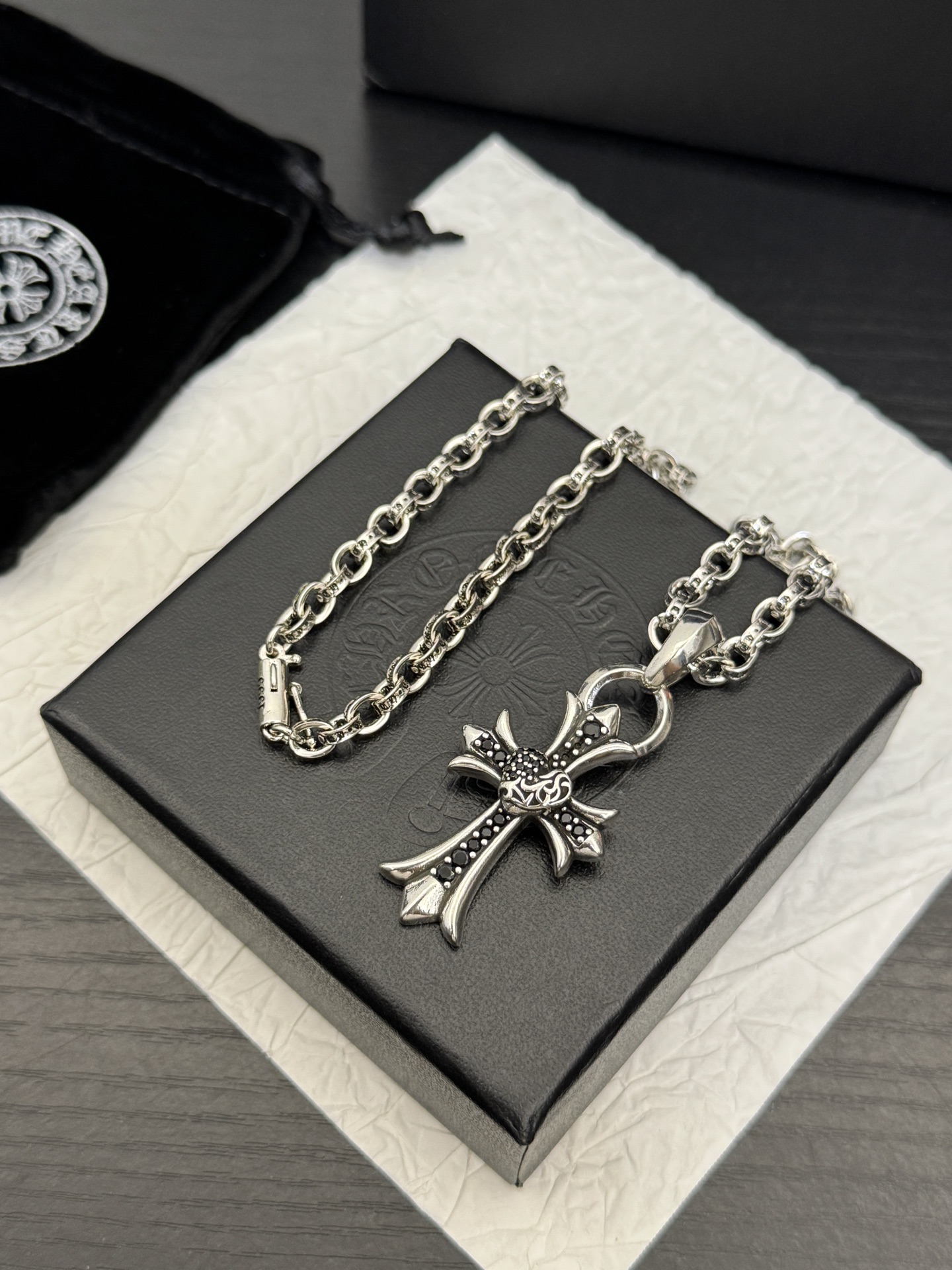 Cheap Chrome hearts Necklaces in 221919, $40 USD- [IB221919] - Replica Chrome hearts Necklaces