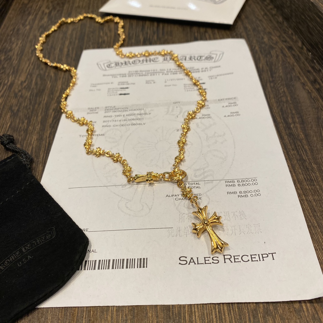 Cheap Chrome hearts Necklaces in 221922, $40 USD- [IB221922] - Replica Chrome hearts Necklaces