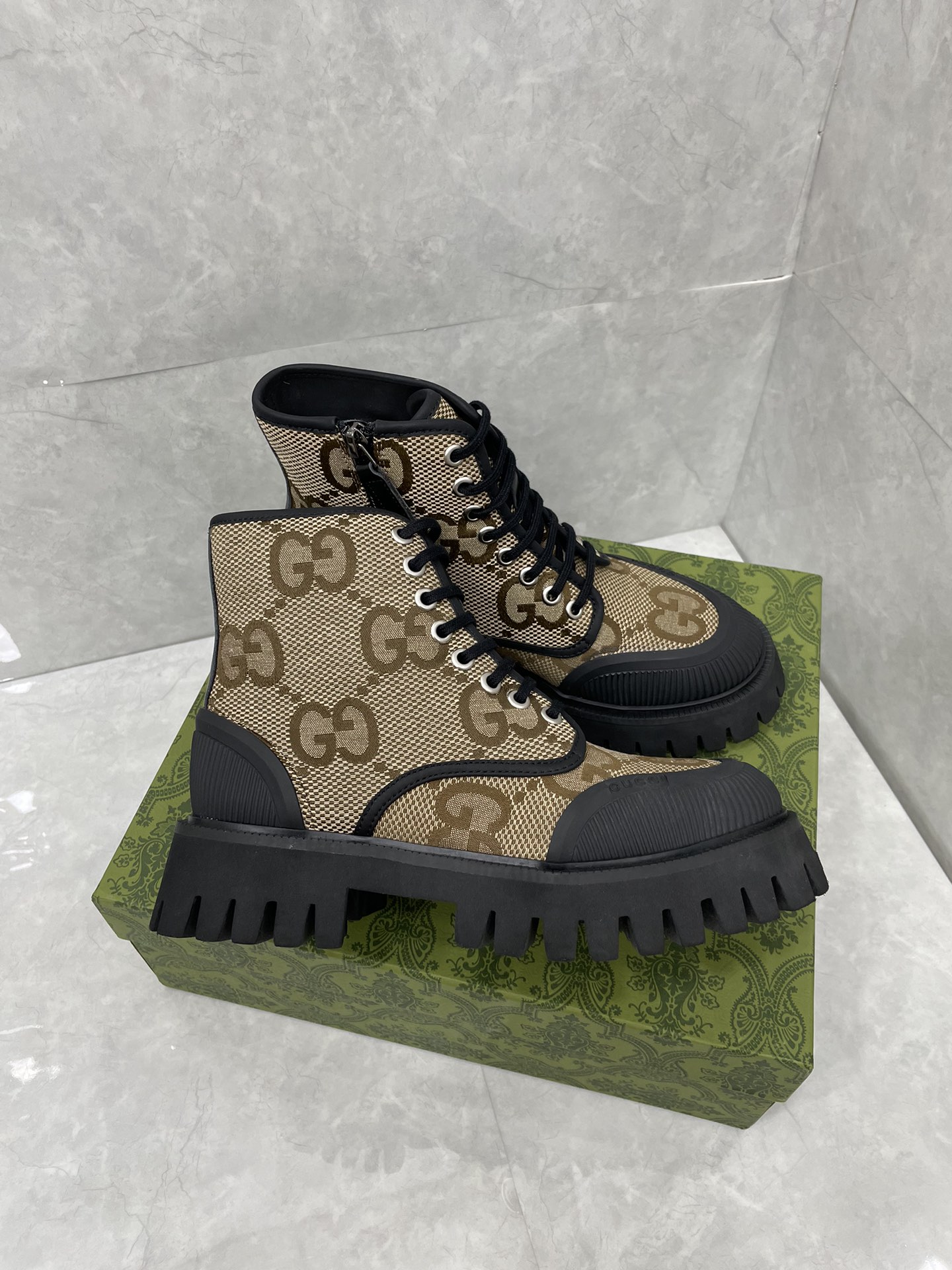 Cheap New Arrivals Gucci Boots Size 35-47 in 221925, $135 USD- [IB221925] - Replica Gucci Sneakers For Men