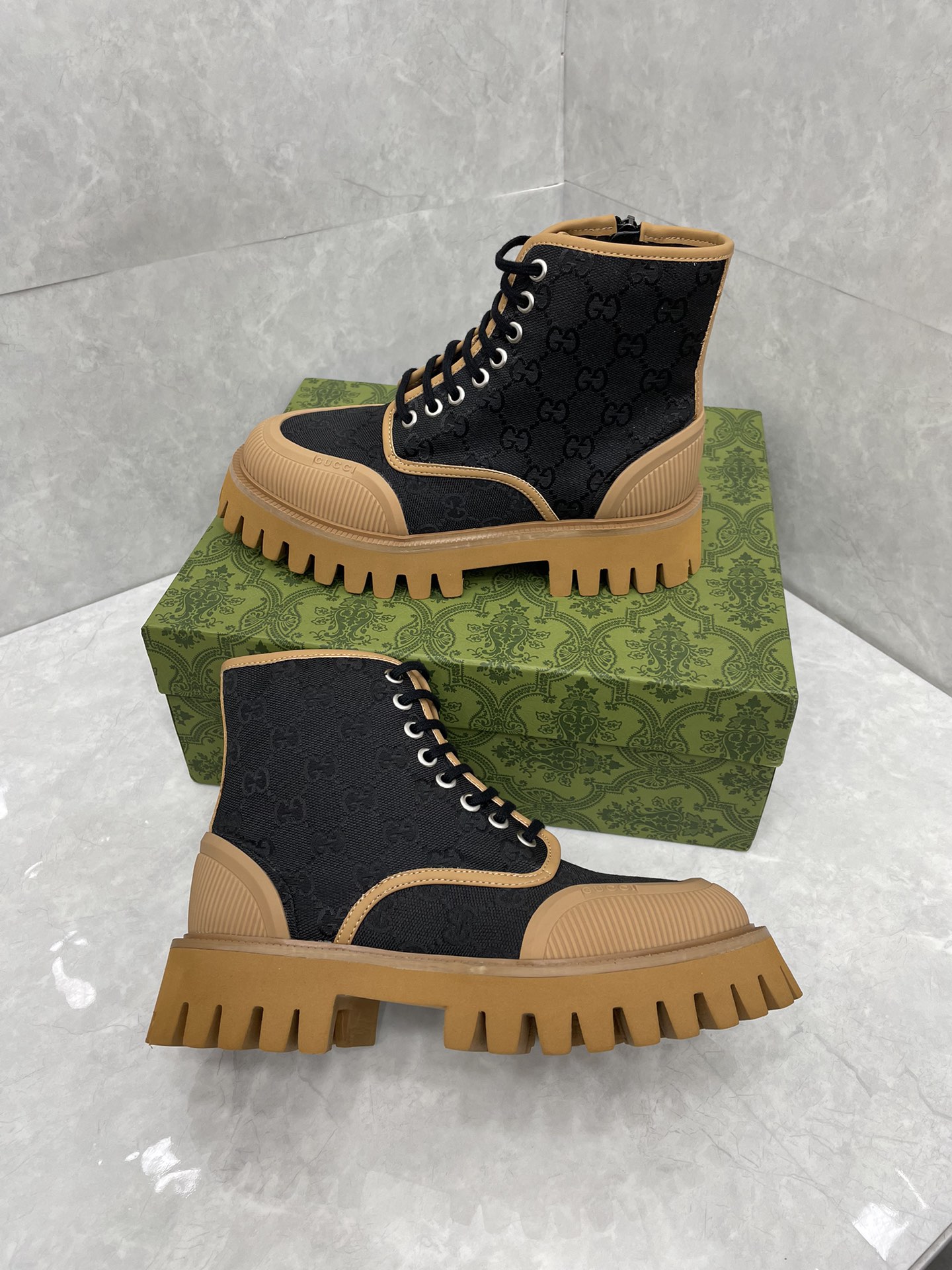 Cheap New Arrivals Gucci Boots Size 35-47 in 221926, $135 USD- [IB221926] - Replica Gucci Sneakers For Men