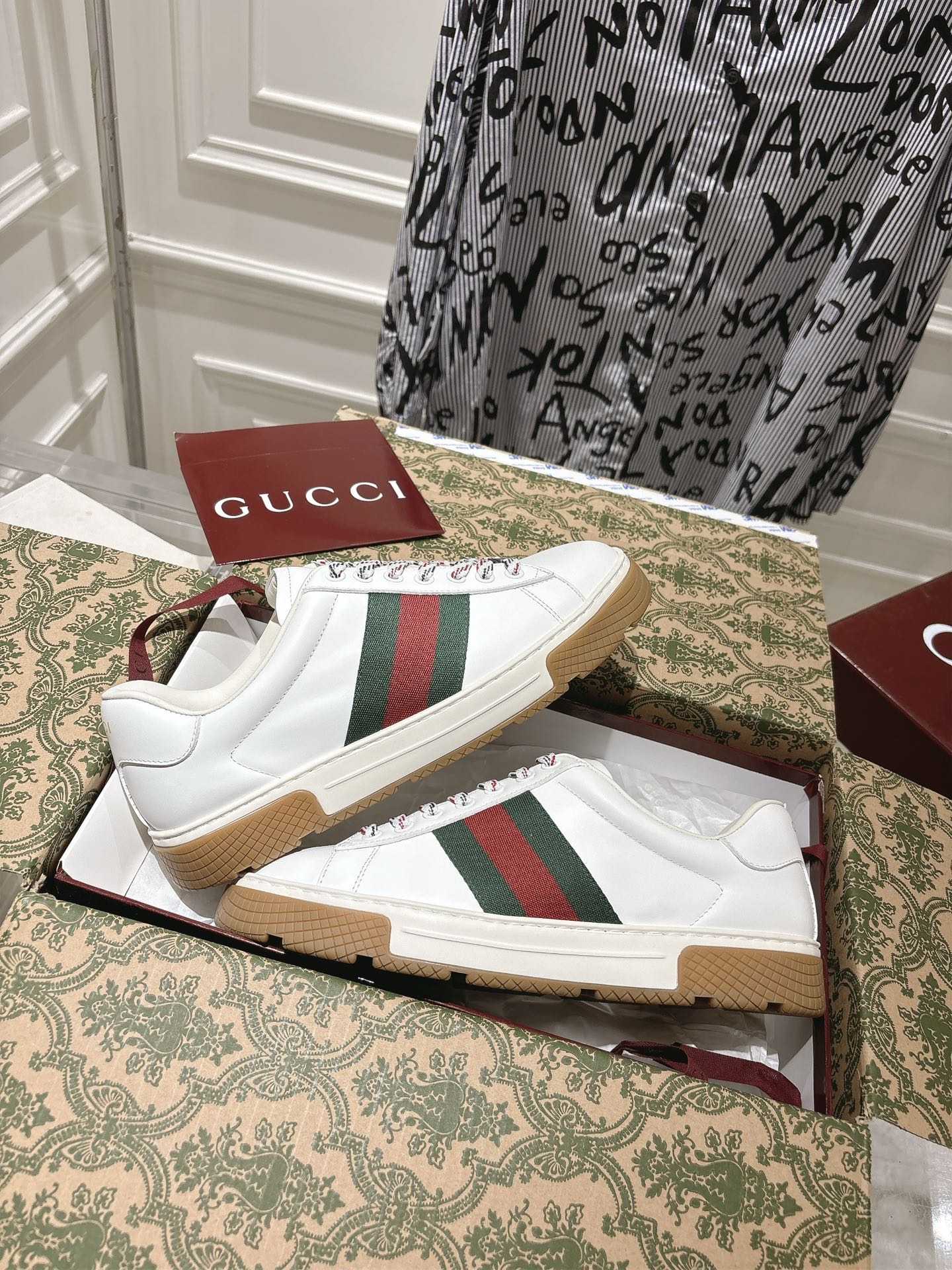 Cheap New Arrivals Gucci High quality Sneakers For Men in 221948, $105 USD- [IB221948] - Replica Gucci Sneakers For Men