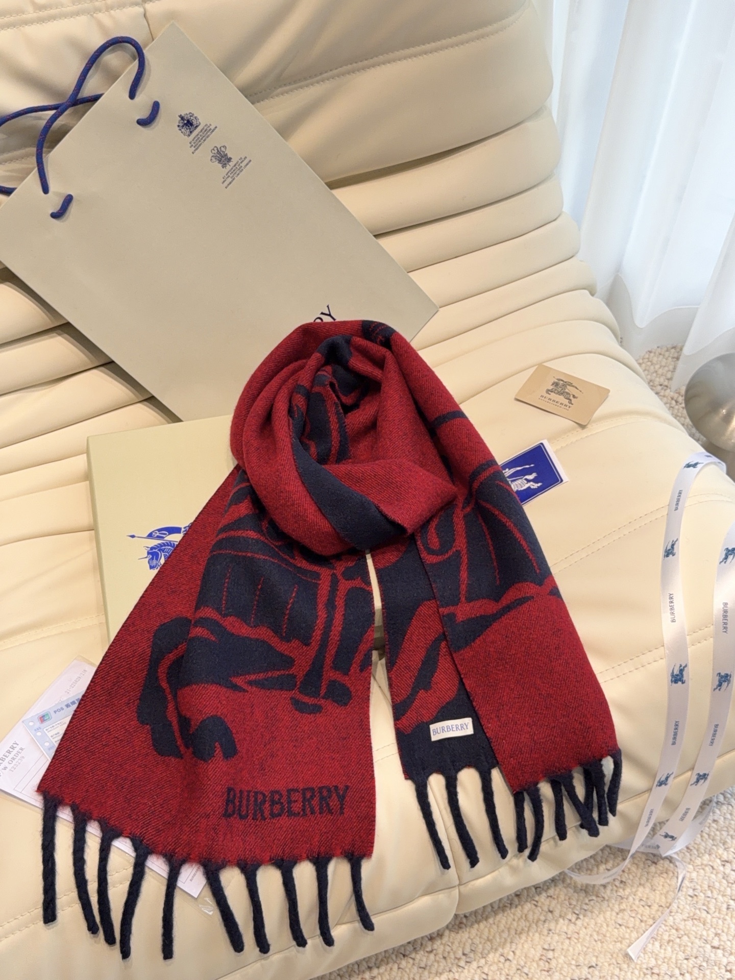 Cheap Burberry Cashmere Scarf in 222171, $55 USD- [IB222171] - Replica Burberry Cashmere Scarf