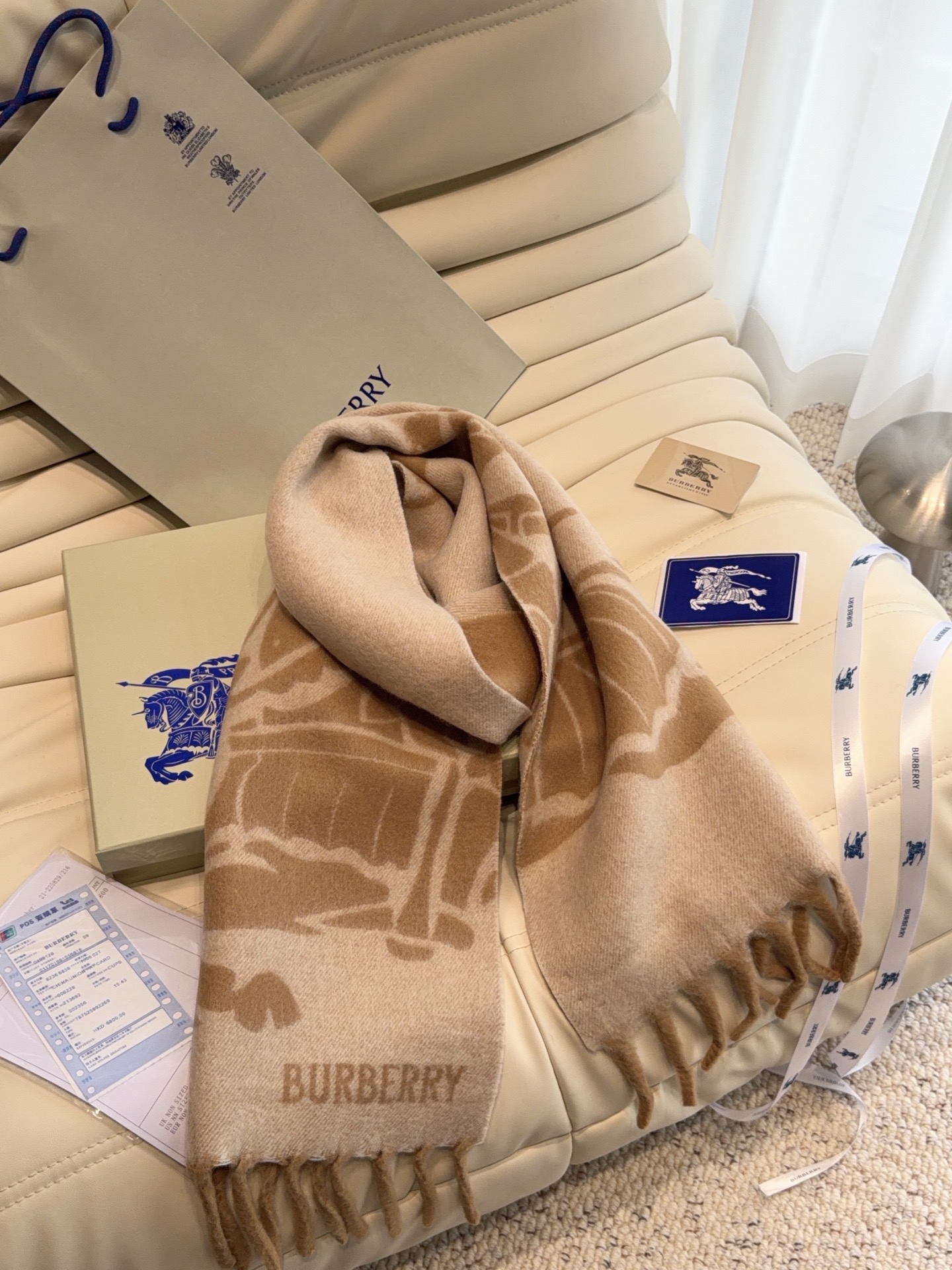 Cheap Burberry Cashmere Scarf in 222172, $55 USD- [IB222172] - Replica Burberry Cashmere Scarf
