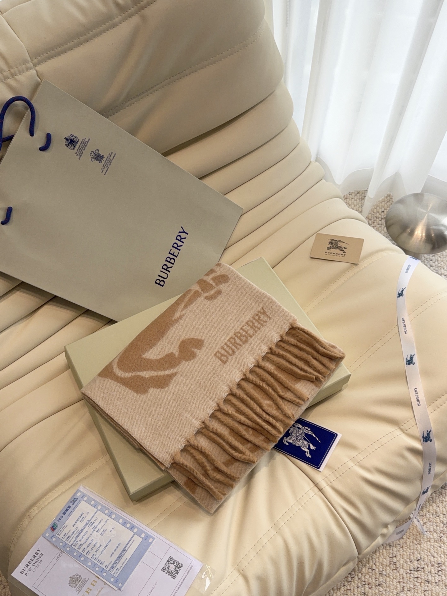 Cheap Burberry Cashmere Scarf in 222172, $55 USD- [IB222172] - Replica Burberry Cashmere Scarf