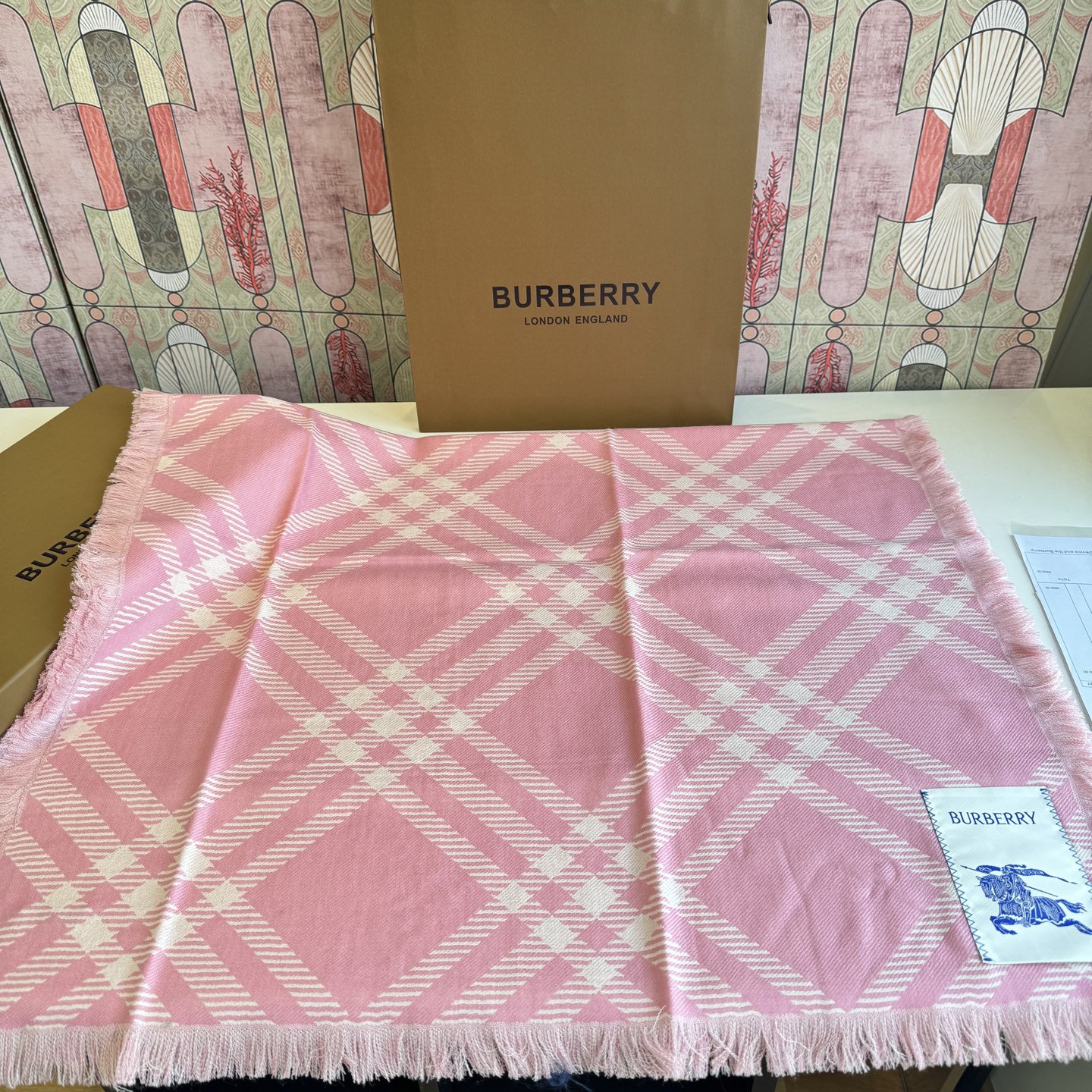 Cheap Burberry Cashmere Scarf in 222175, $55 USD- [IB222175] - Replica Burberry Cashmere Scarf