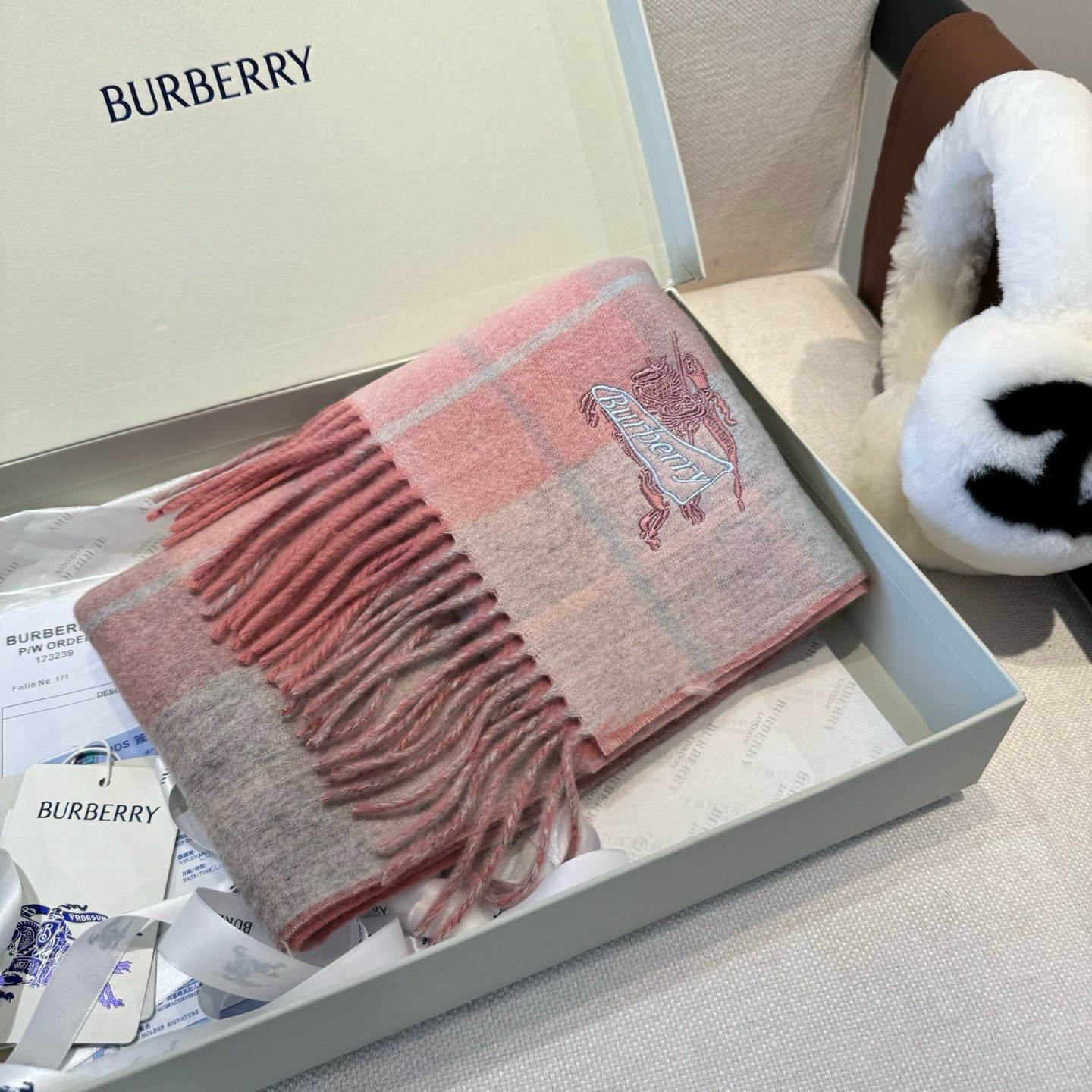 Cheap Burberry Cashmere Scarf in 222196, $55 USD- [IB222196] - Replica Burberry Cashmere Scarf